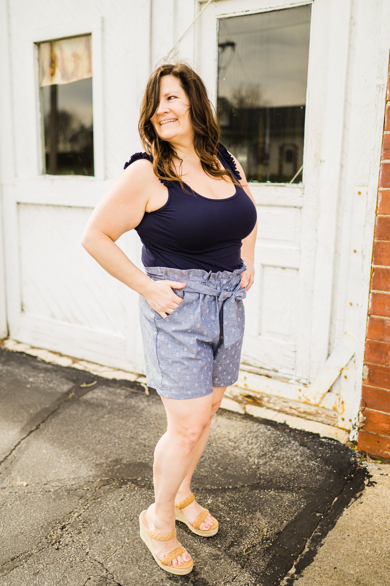 Anchors Away Ladies Lexi Shorts (ships in 2 weeks)