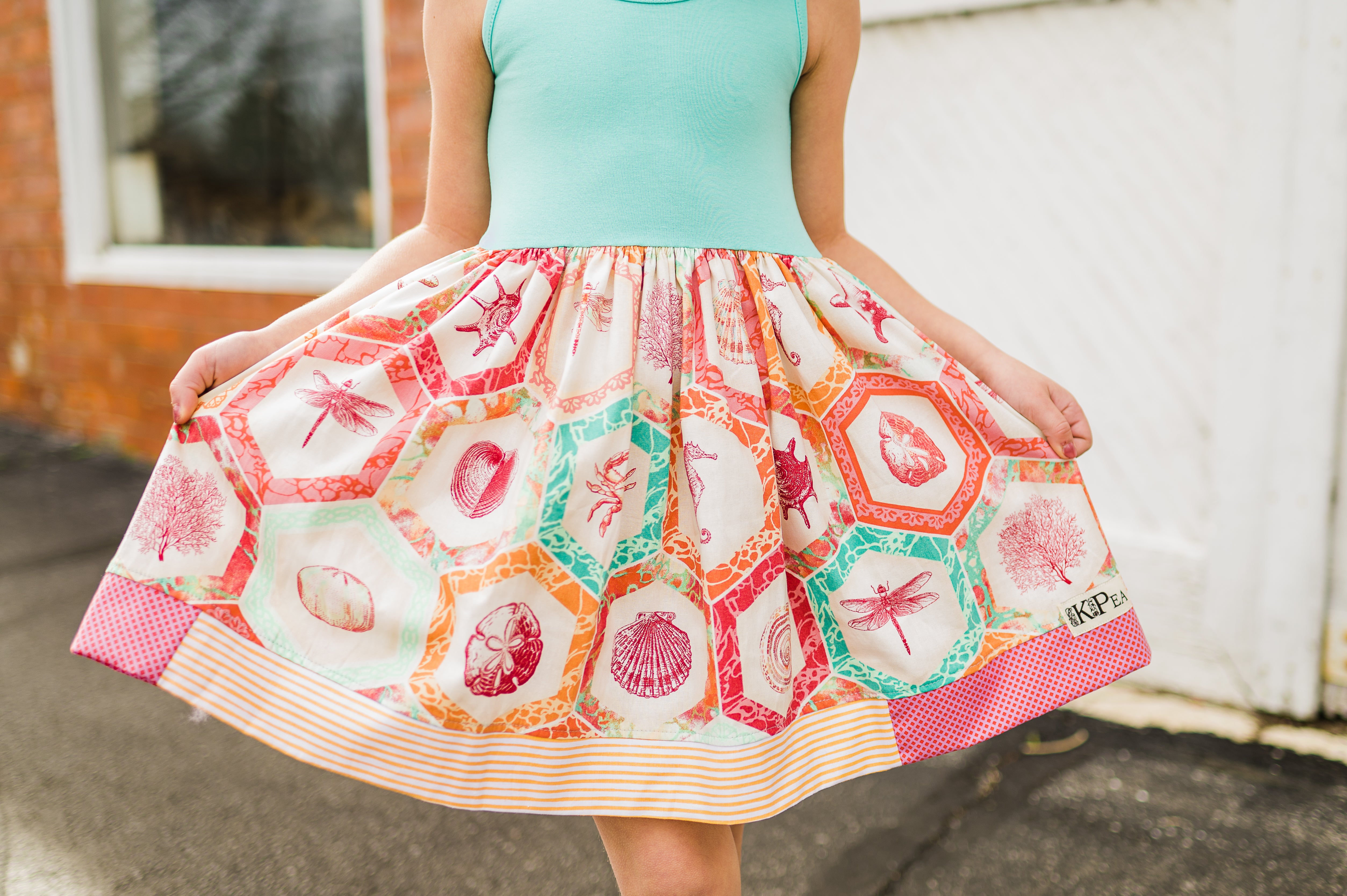 Under the Sea Girls Tank Twirl Dress (Ships in 2 Weeks)