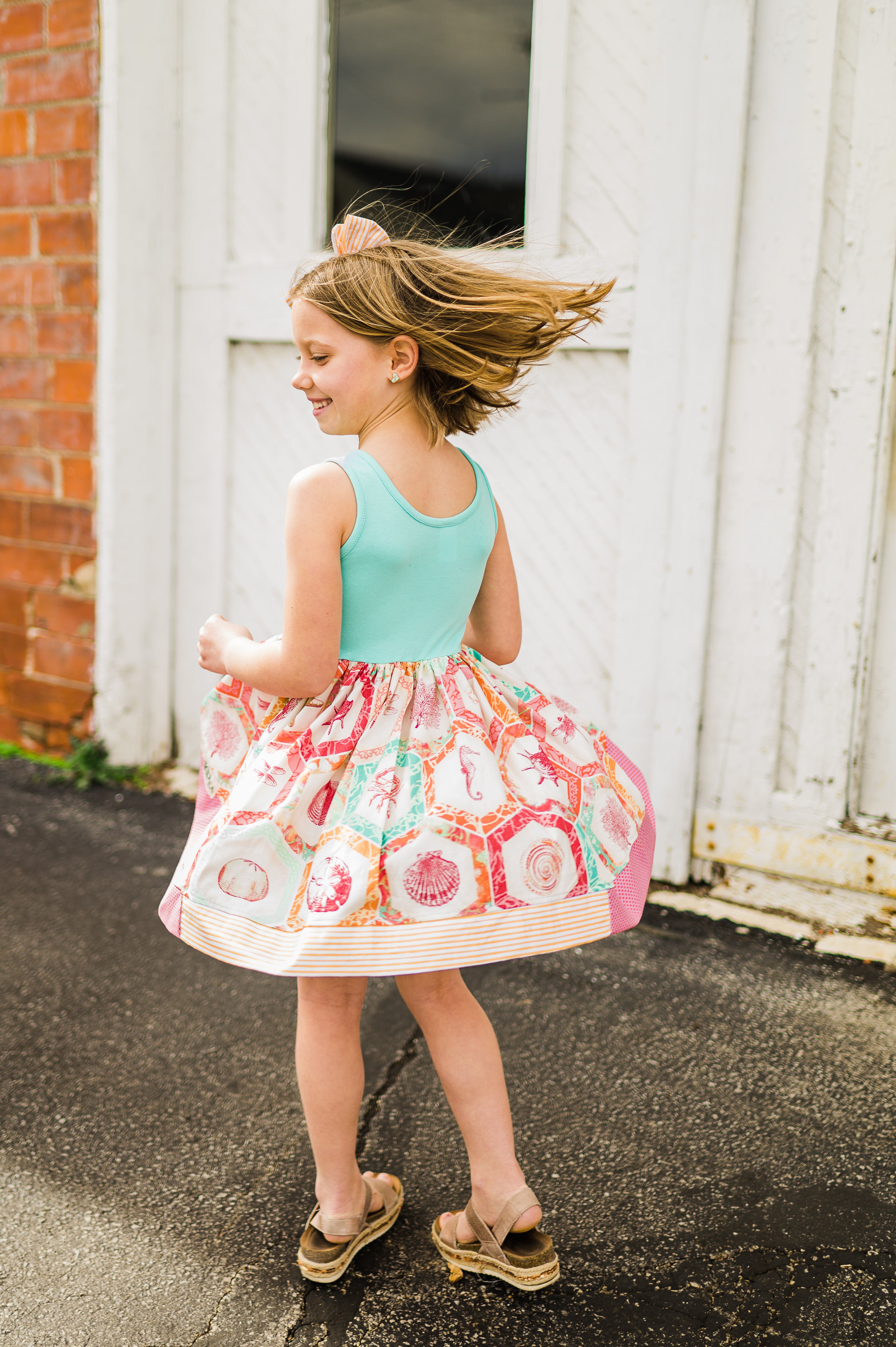 Under the Sea Girls Tank Twirl Dress (Ships in 2 Weeks)