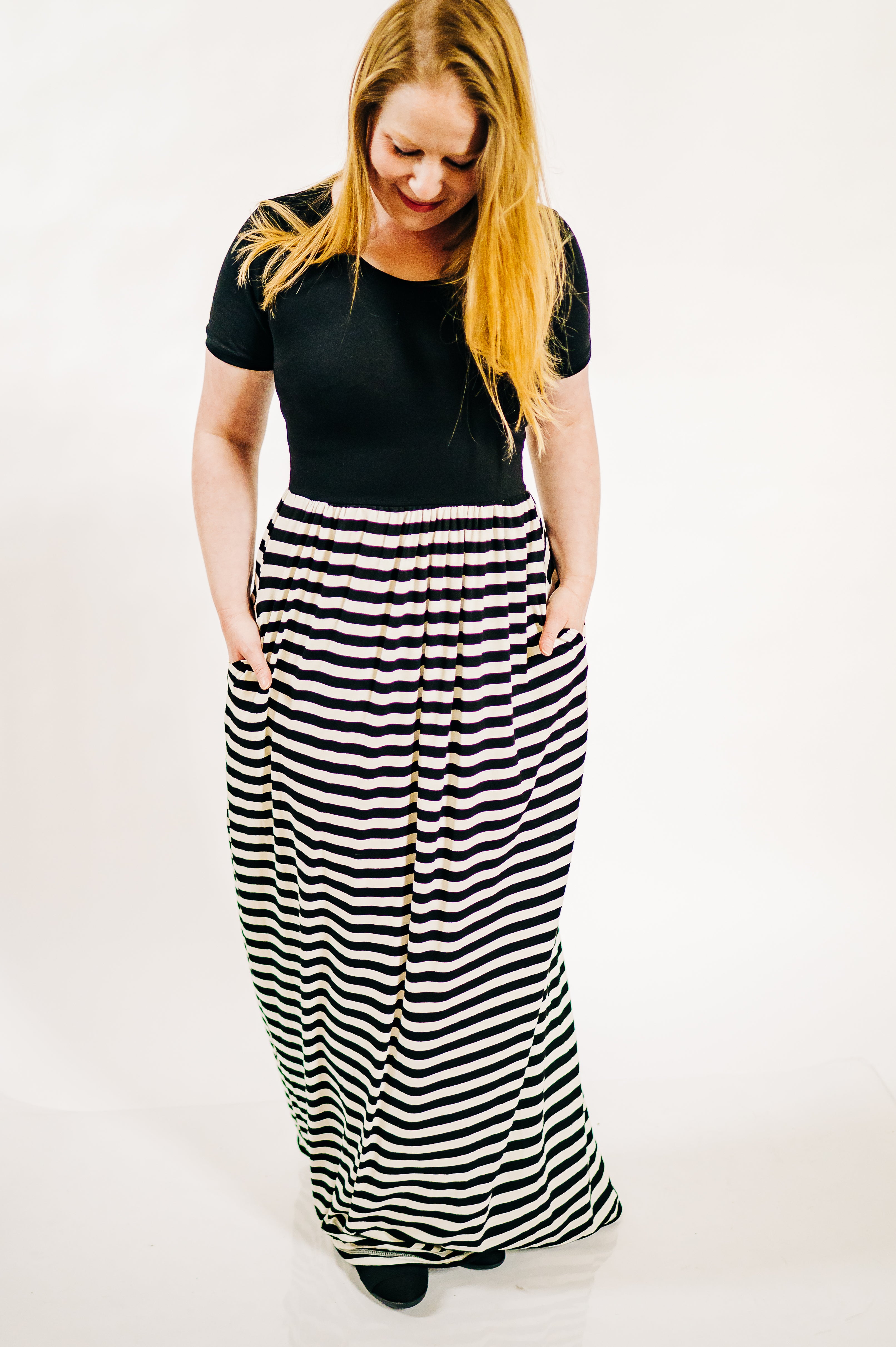 Classic Knit Ladies Maxi Dress ((ships in 2 weeks)