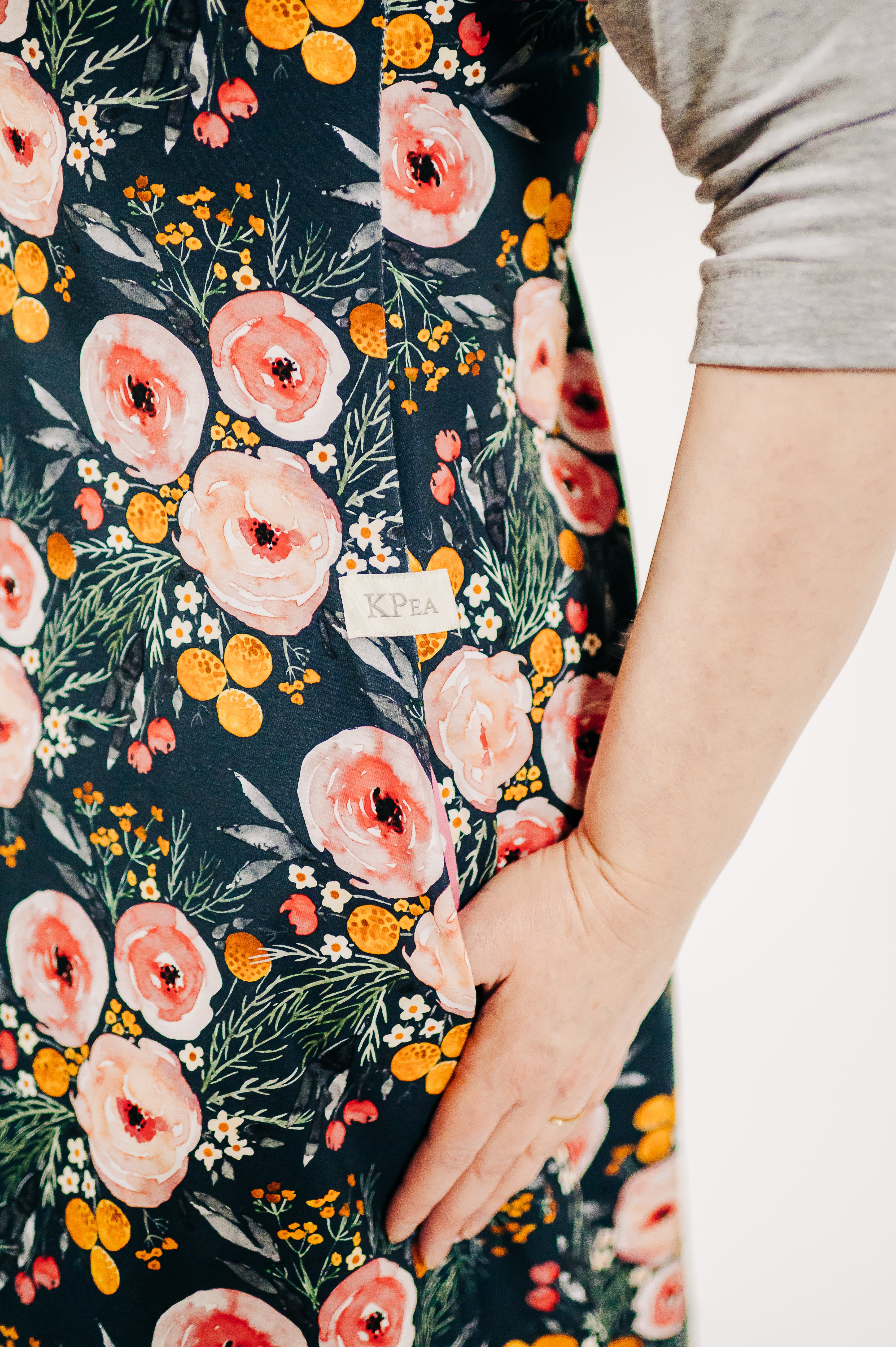 Ladies Tossed Peony Sarah Swing Dress (ships in 2 weeks)