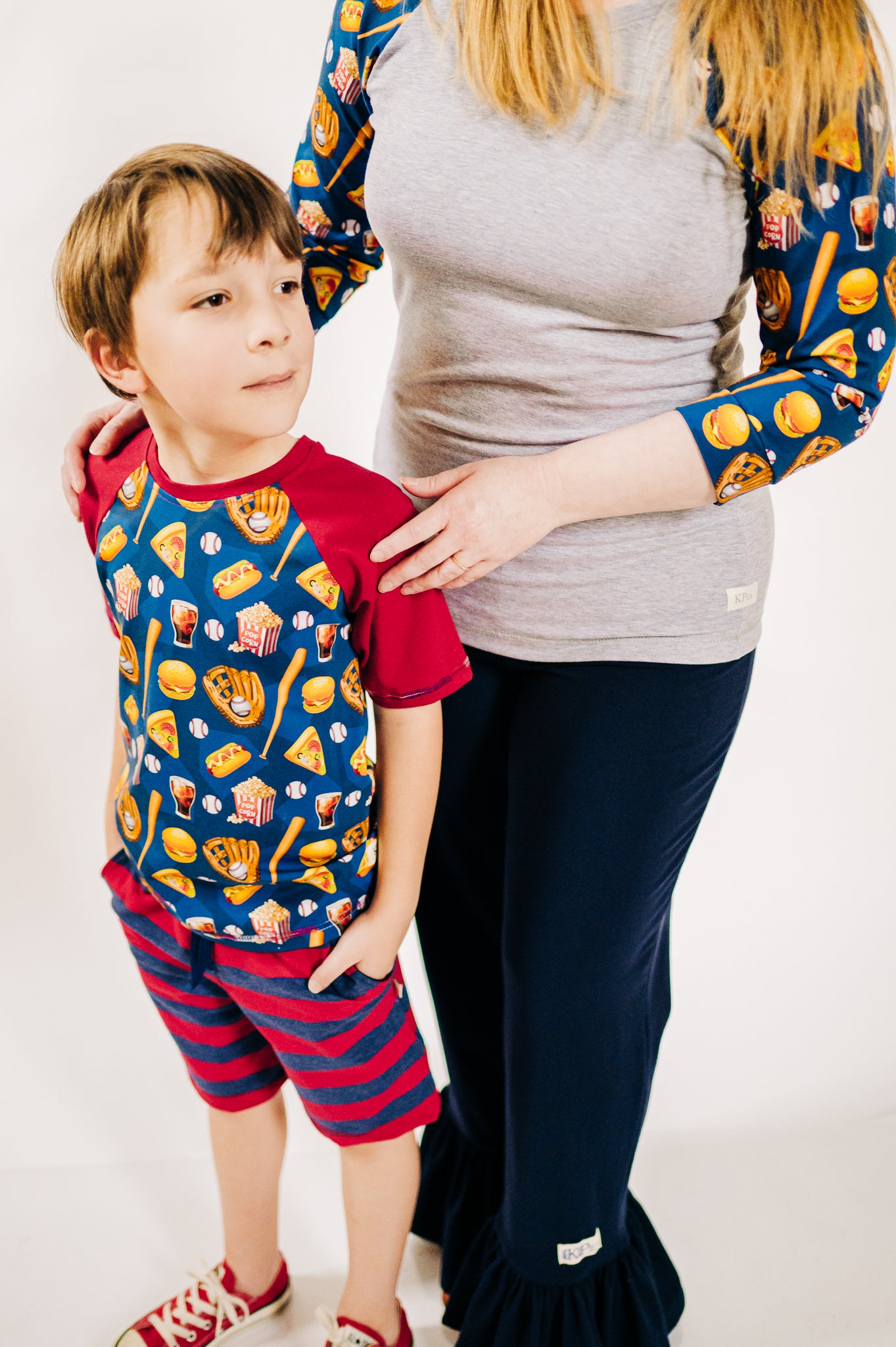 Ladies Navy Blue Big Ruffle Pants