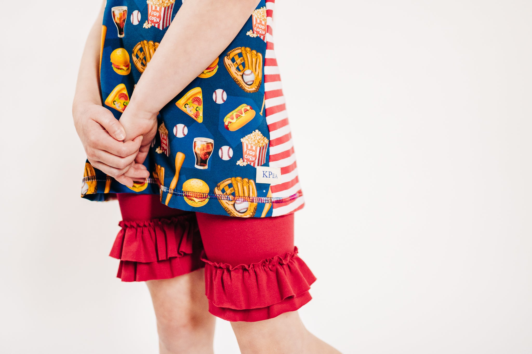 Cherry Red Ruffle Shorties (ships in 2 weeks)