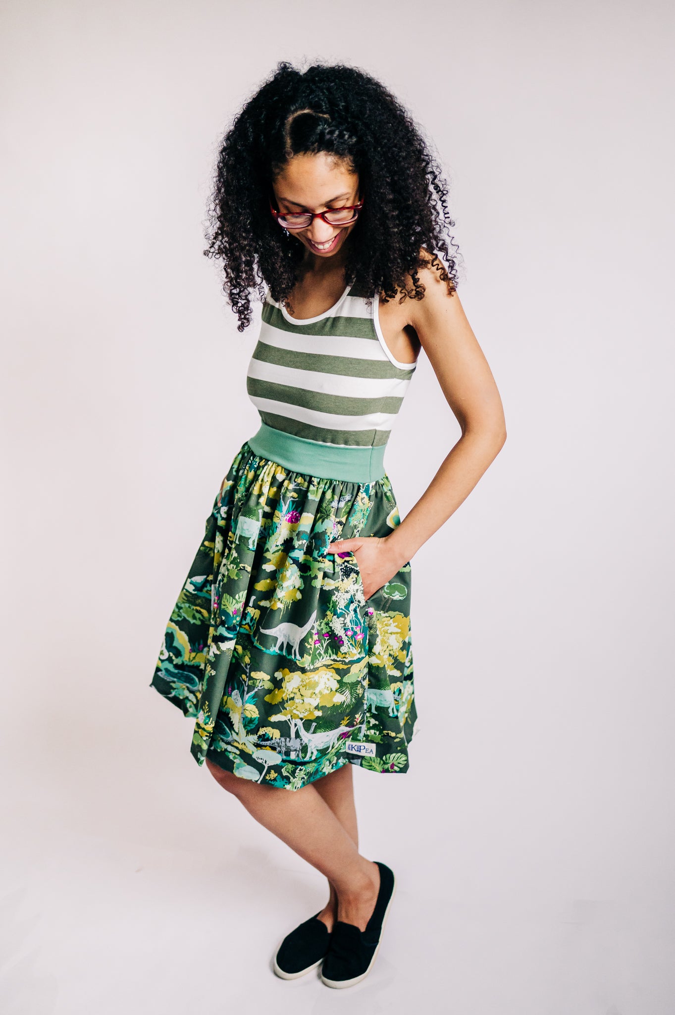 Rainforest Ladies Racer Back Pocket dress