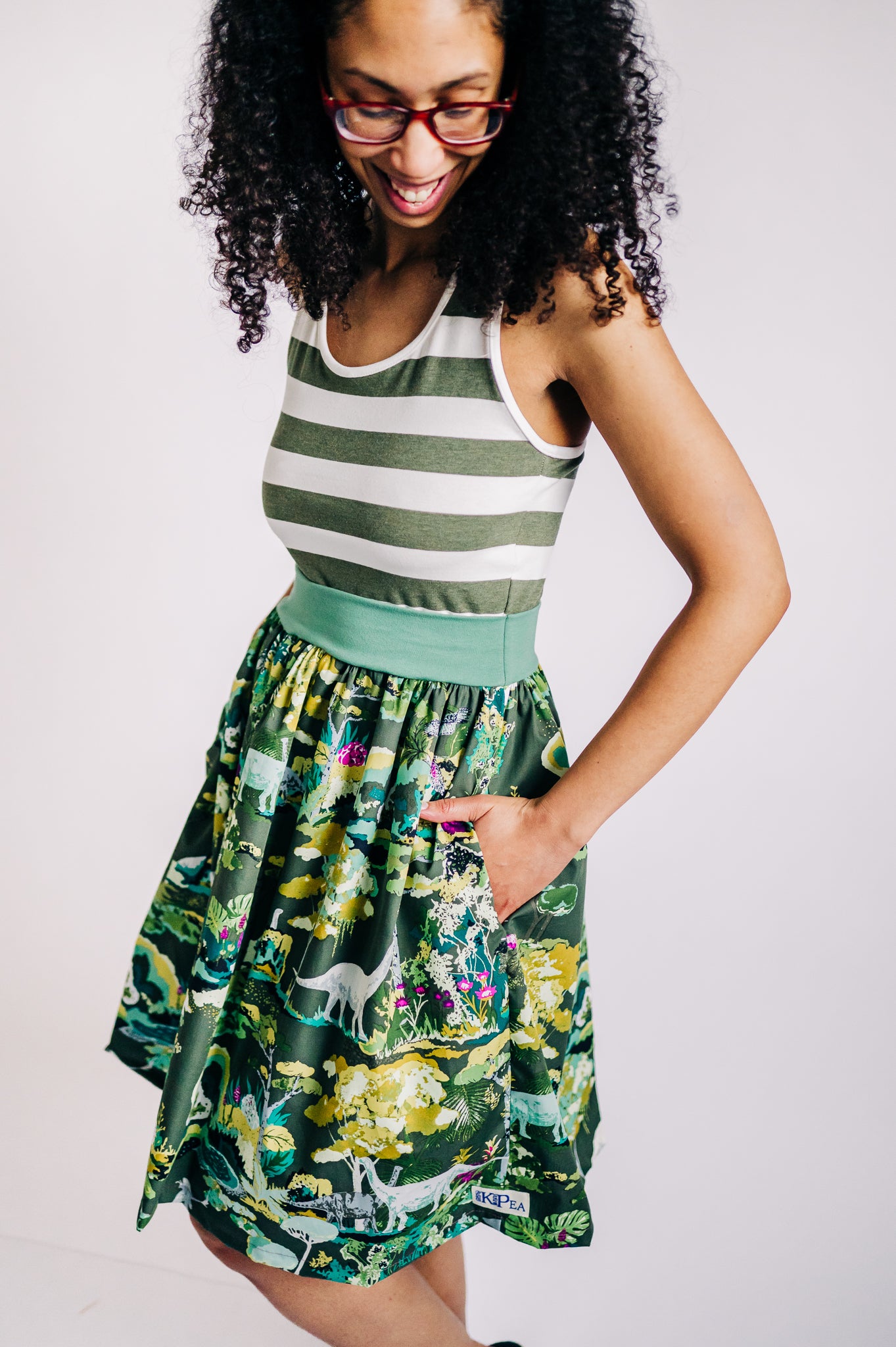 Rainforest Ladies Racer Back Pocket dress