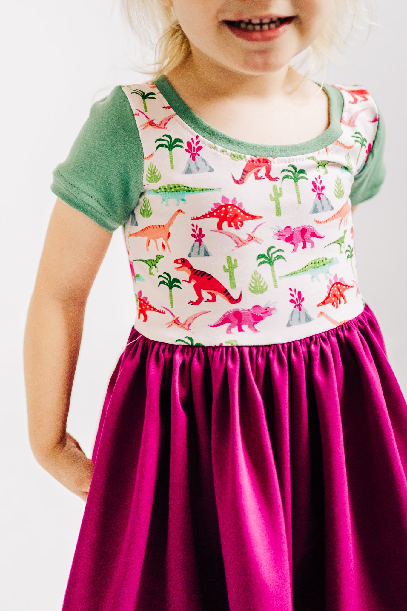 Dino Cap Lap Dress