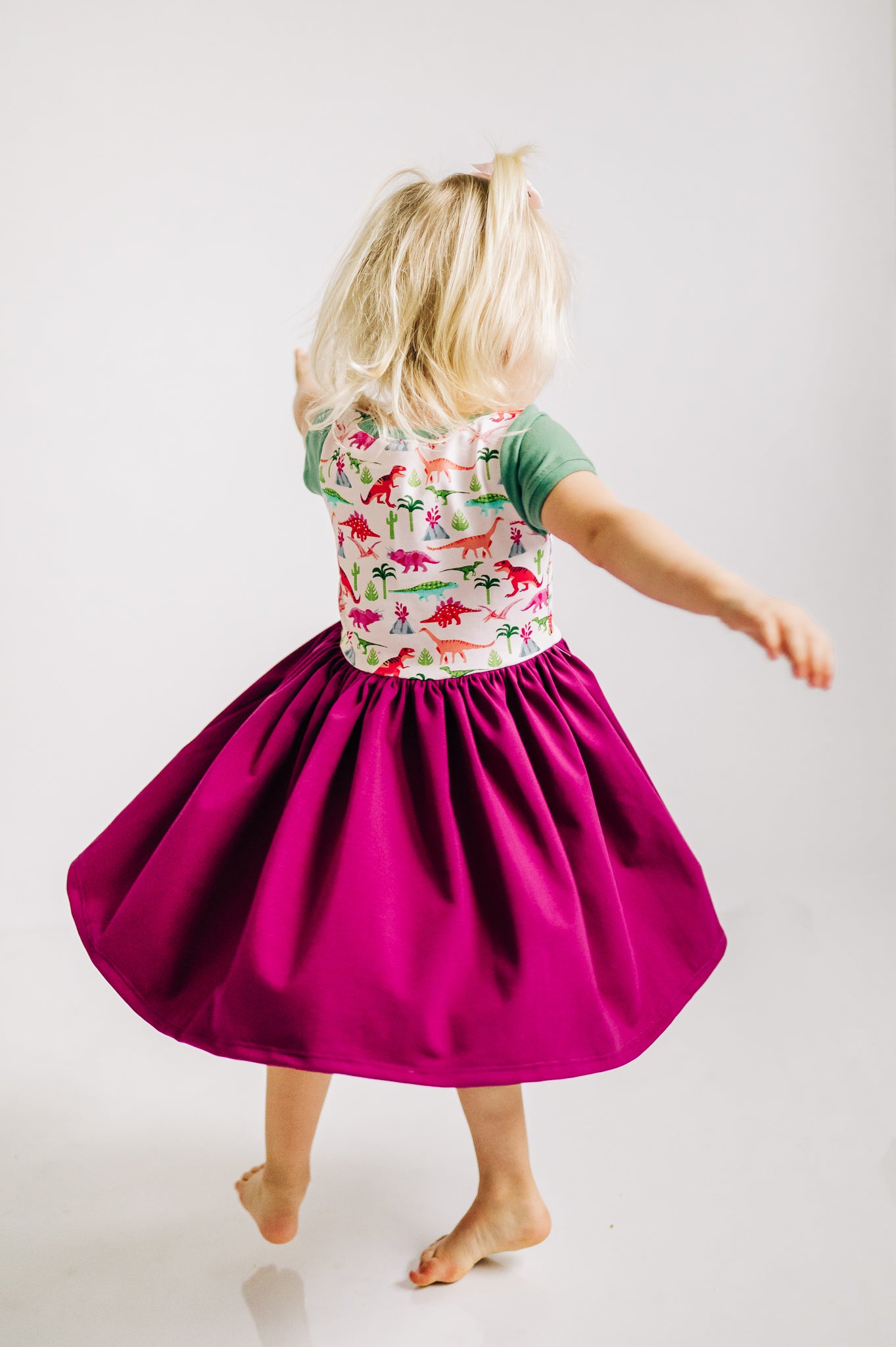 Dino Cap Lap Dress