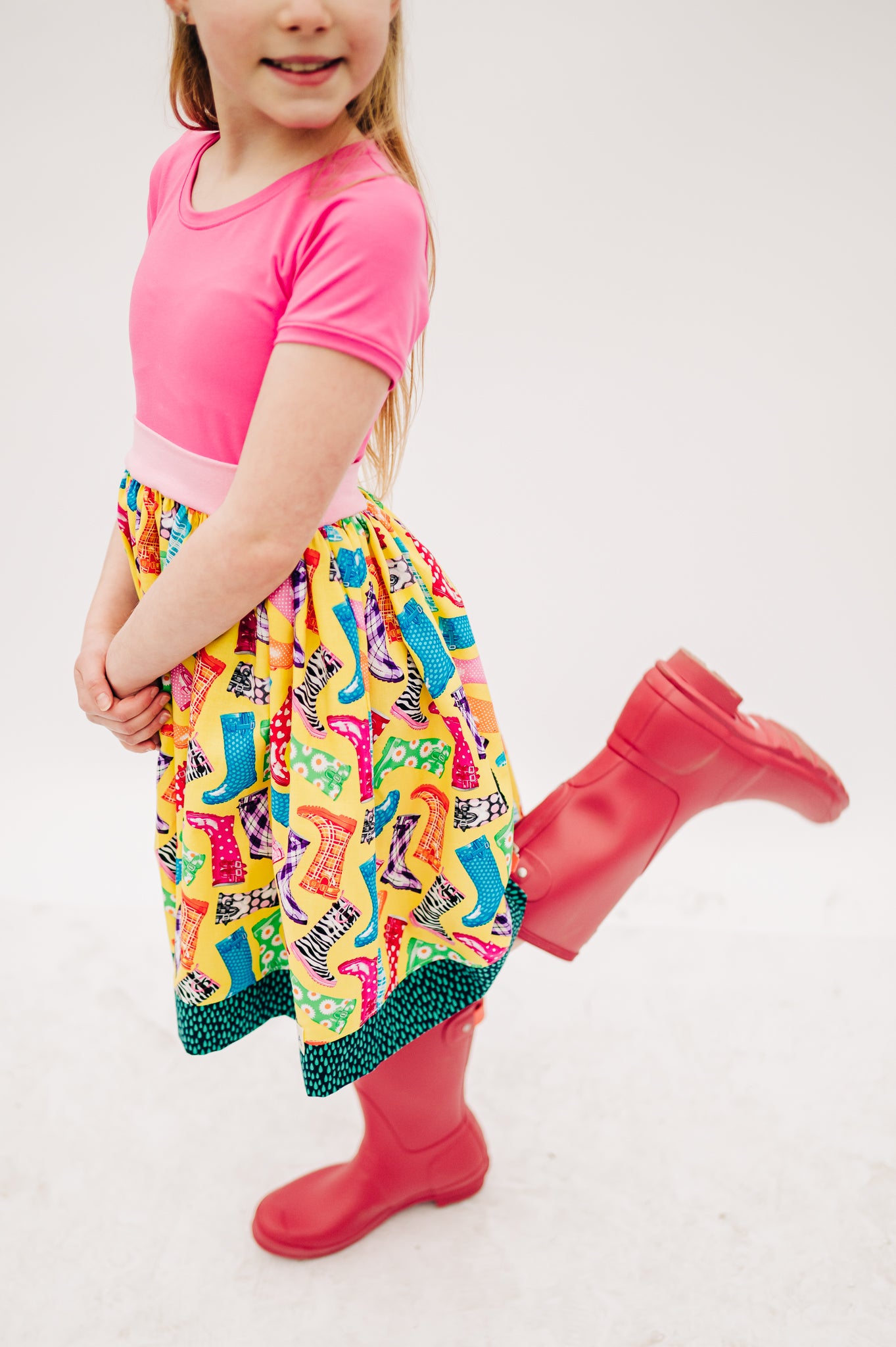 Raindrops Cap Sleeved Twirl Dress (Ships in 2 Weeks)