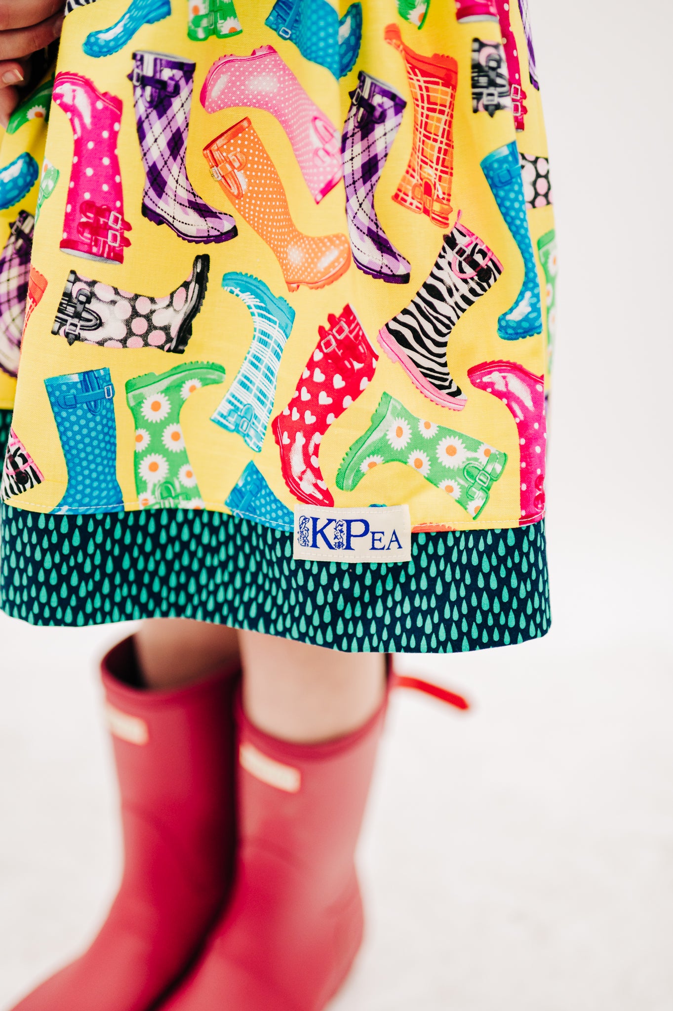 Raindrops Cap Sleeved Twirl Dress (Ships in 2 Weeks)