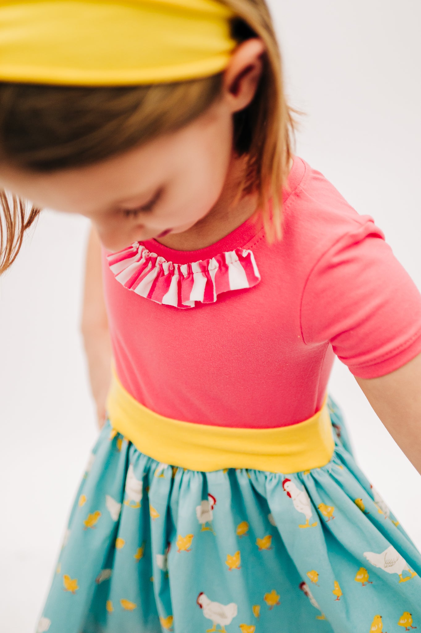 Baby Chicks Cap Sleeved Twirl dress READY TO SHIP