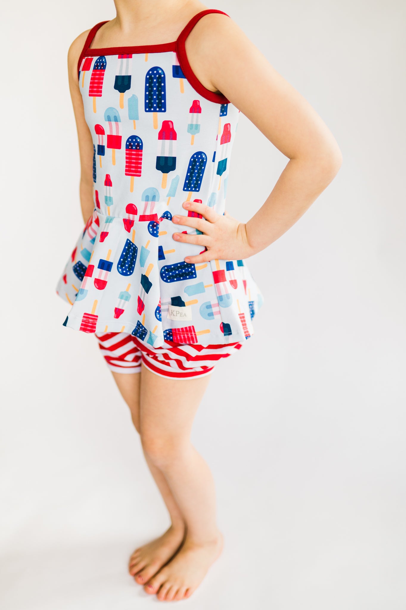 Frozen Treats Tank Peplum Top