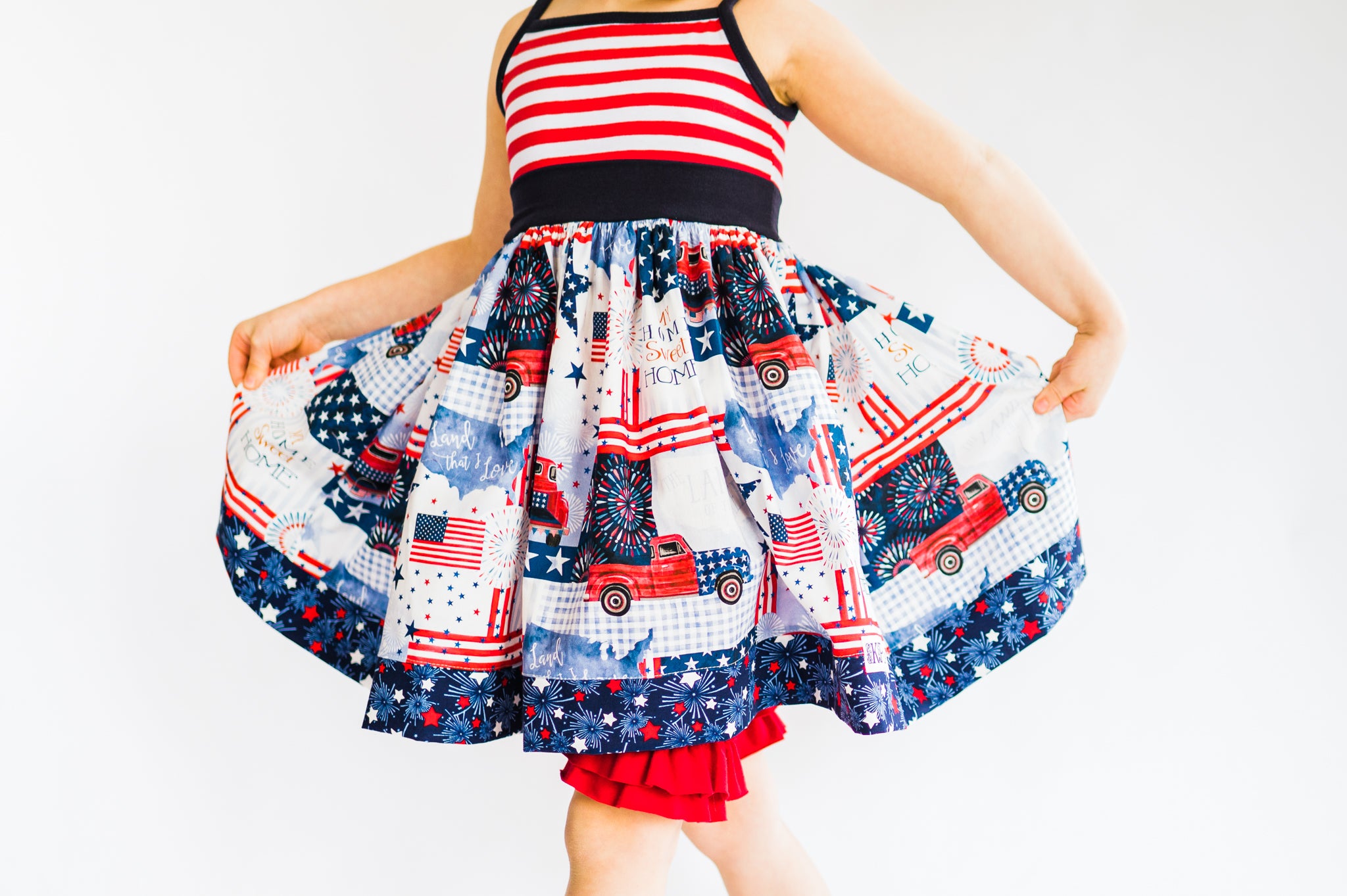Kicking Tires Tank Twirl Dress (Ships in 2 Weeks)