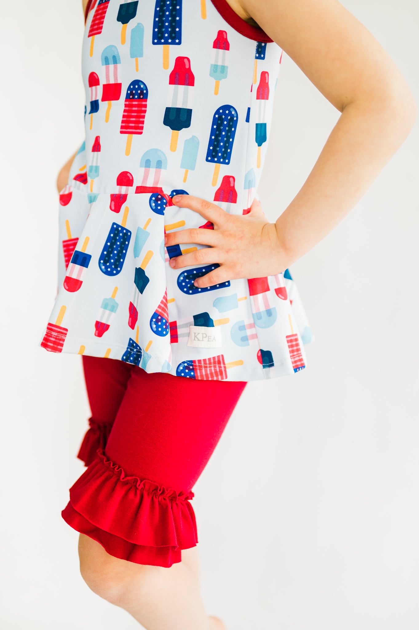 Cherry Red Ruffle Shorties (ships in 2 weeks)