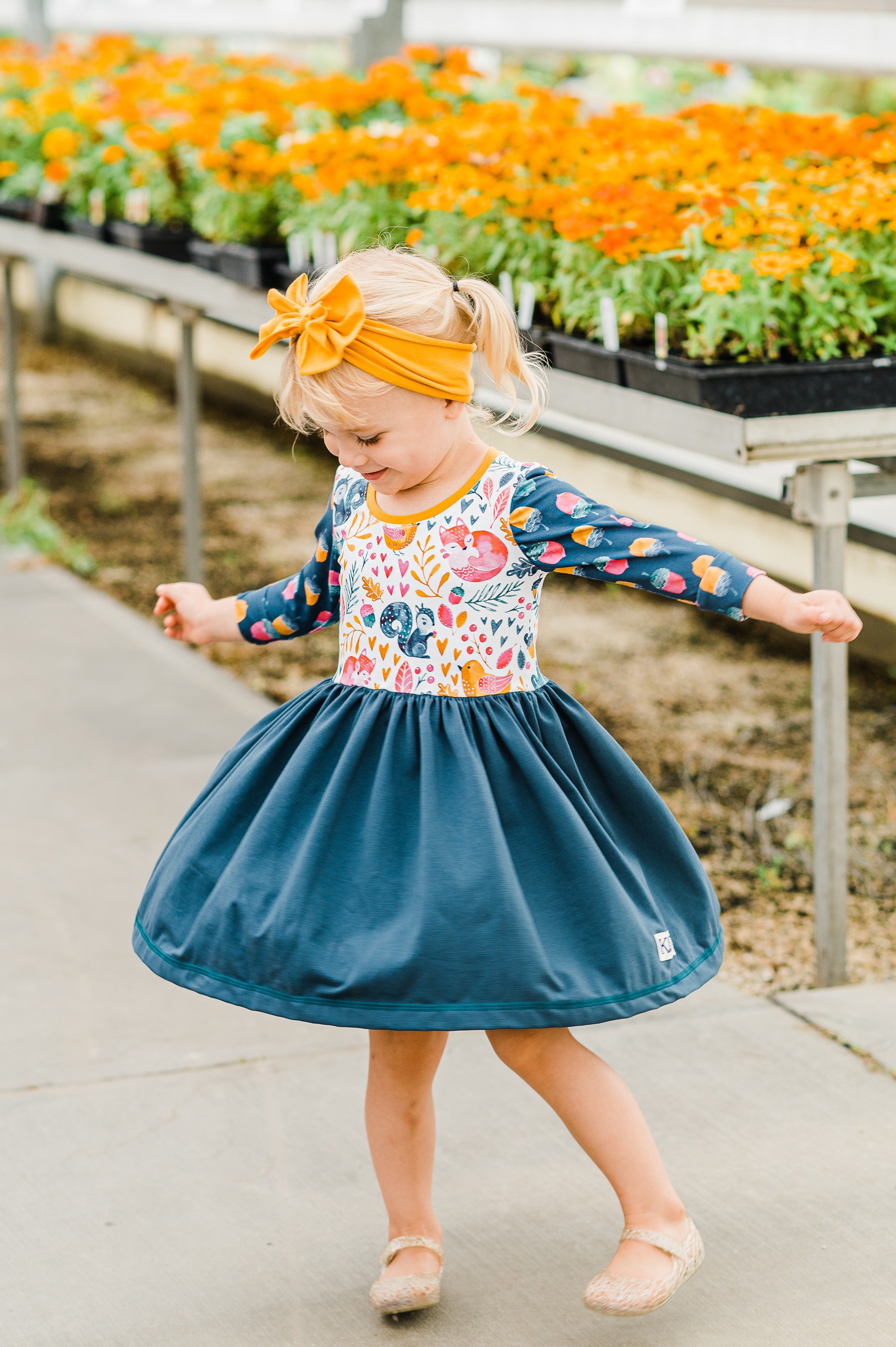 Autumn Twilight Sarah 3/4 Sleeve Lap Dress (ships in 2 weeks)