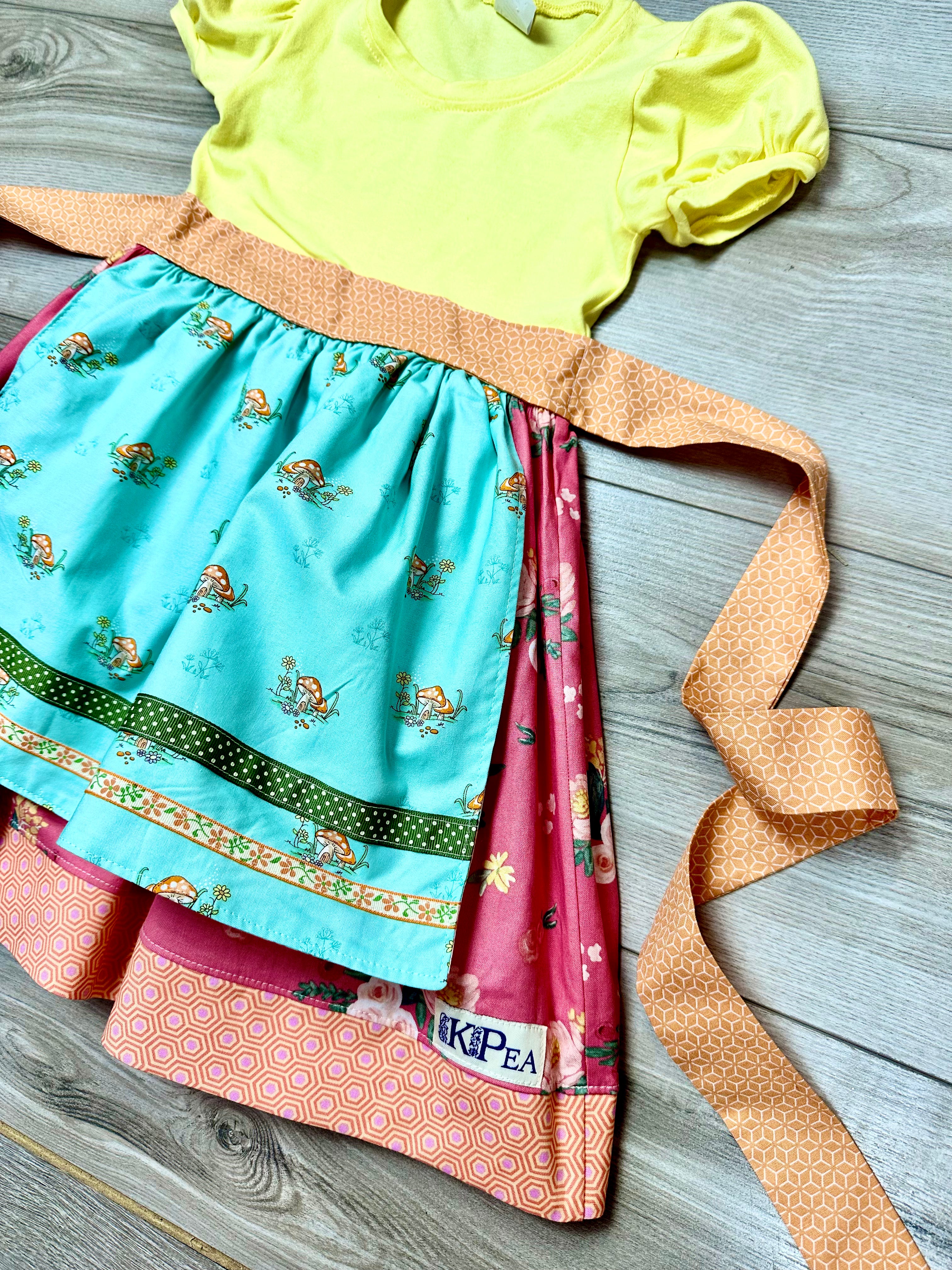 Foraging in the Forest Apron Twirl dress