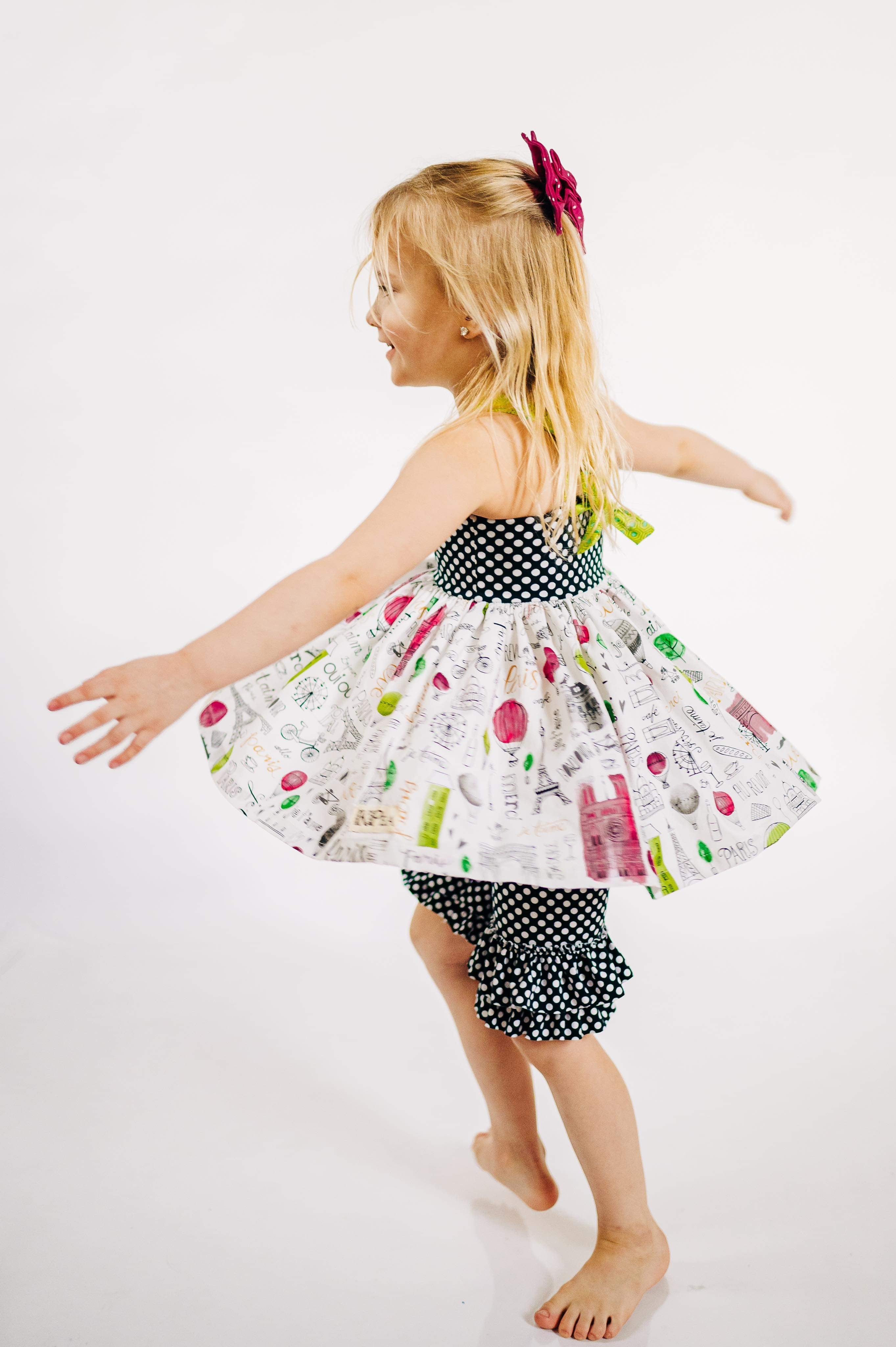 Eiffel Tower Anna Twirl Top (ships in 2 weeks)