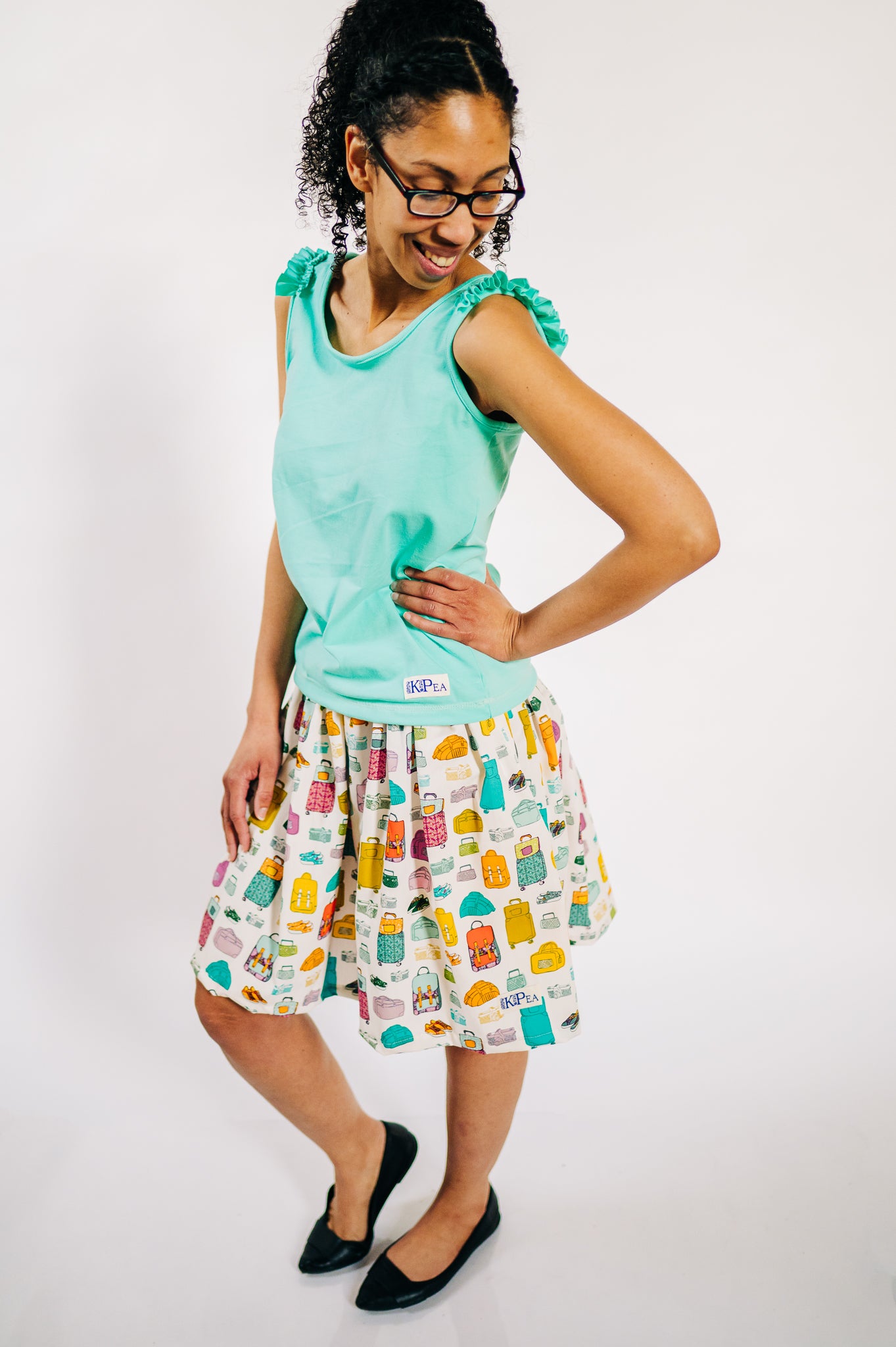Packing My Bags Ladies Pocket Skirt (ships in 2 weeks)