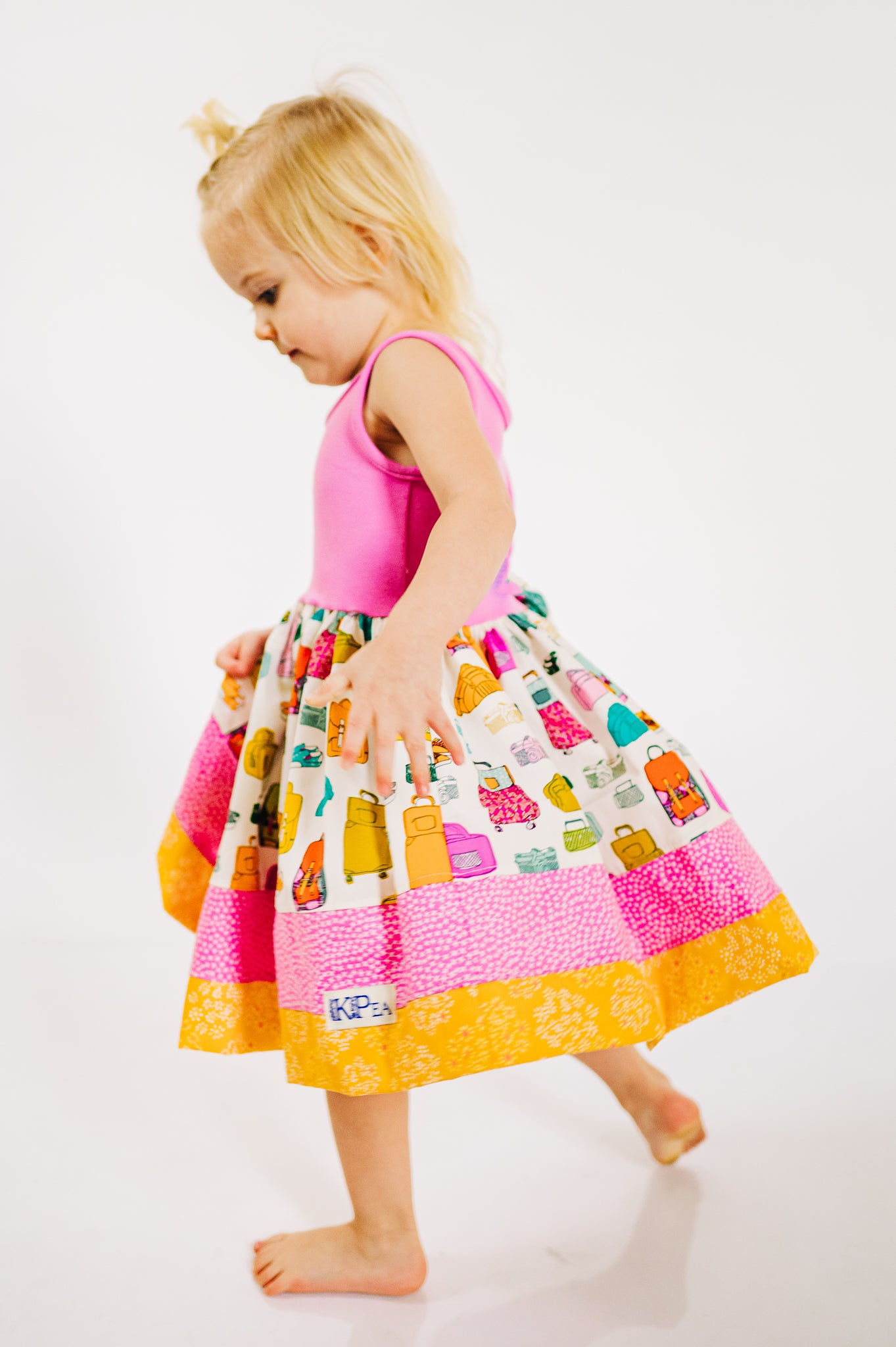 My Bags are Packed Twirl dress (ships in 2 weeks)