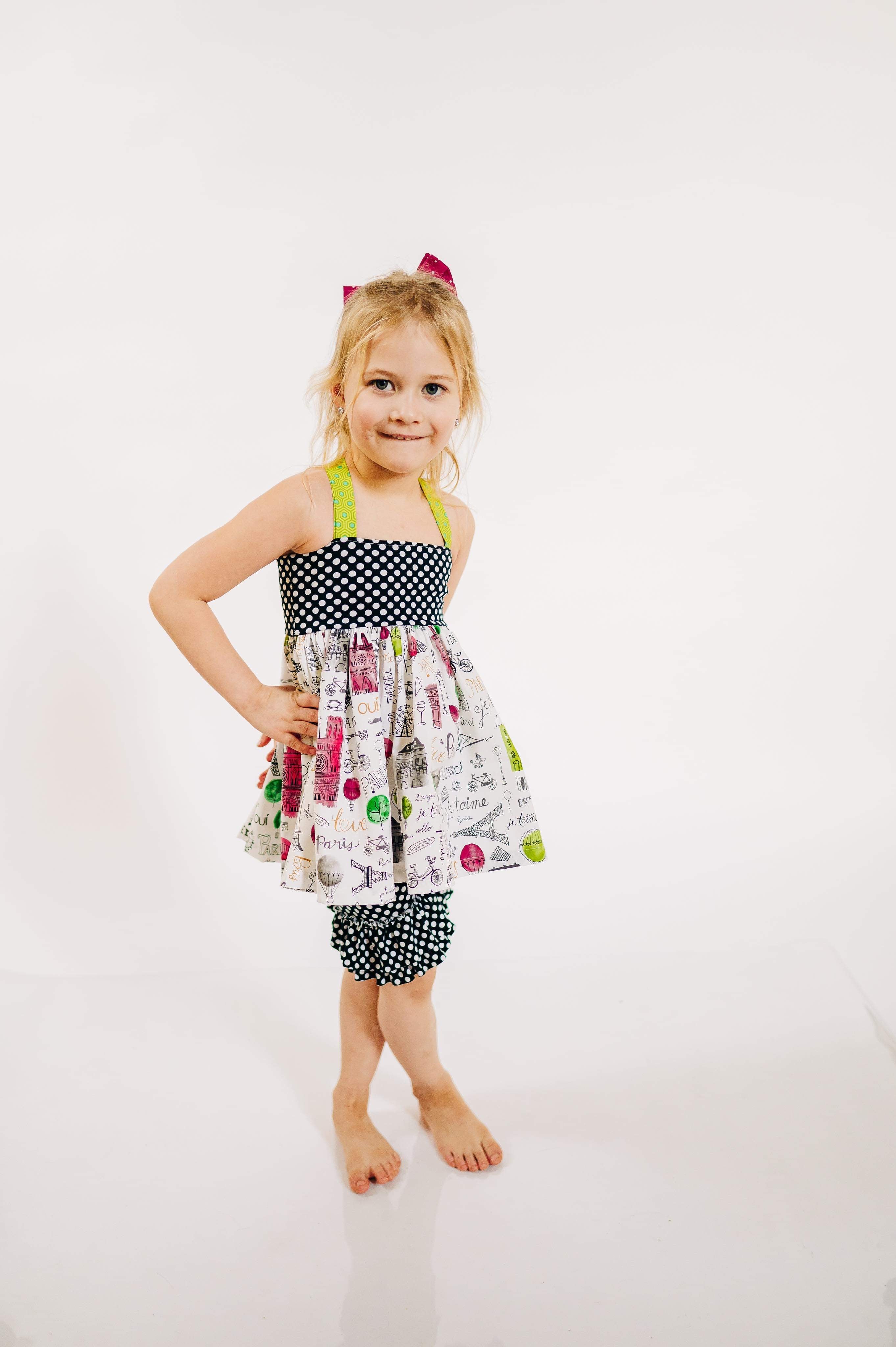 Eiffel Tower Anna Twirl Top (ships in 2 weeks)