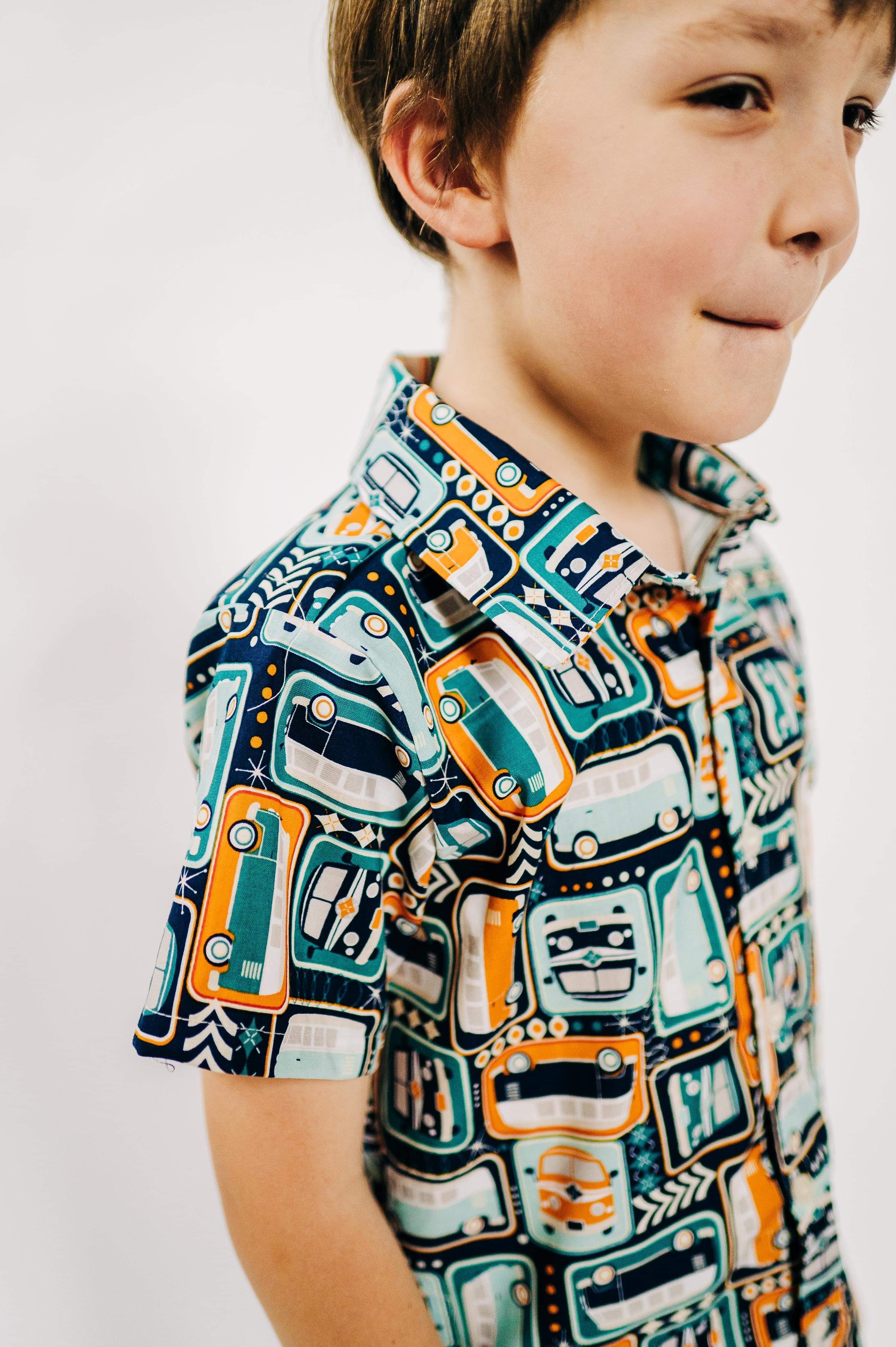 Camper Van Oxford Button Up Shirt