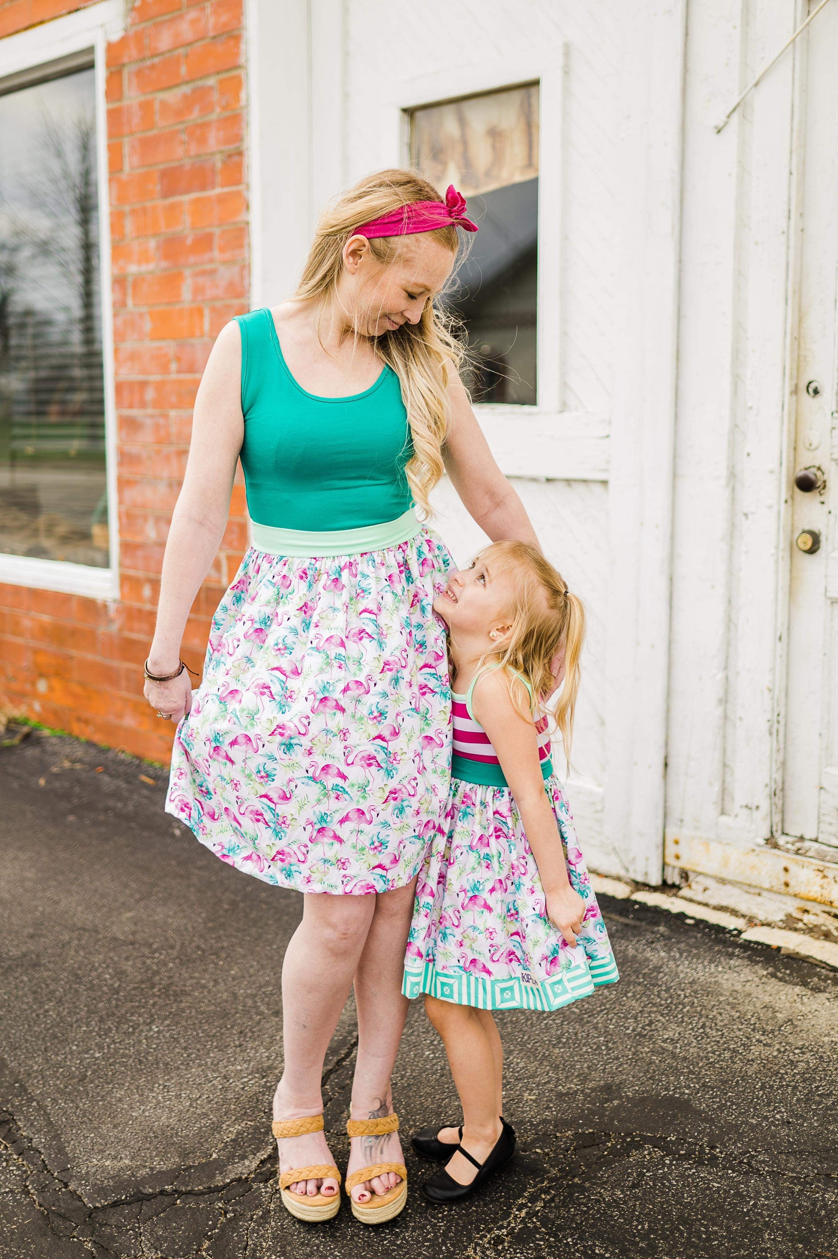 Flamingo Party Tank Twirl Dress (Ships in 2 Weeks)