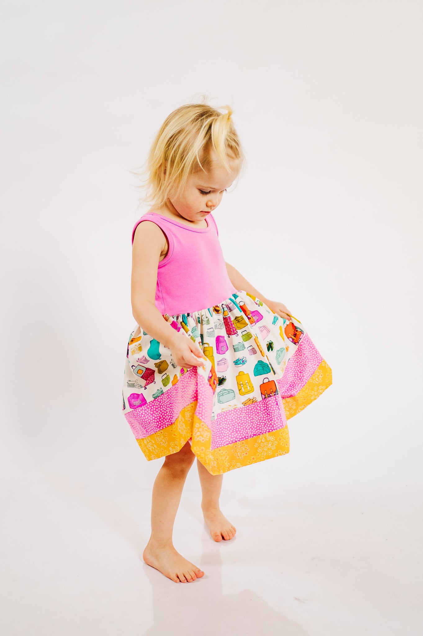 My Bags are Packed Twirl dress (ships in 2 weeks)