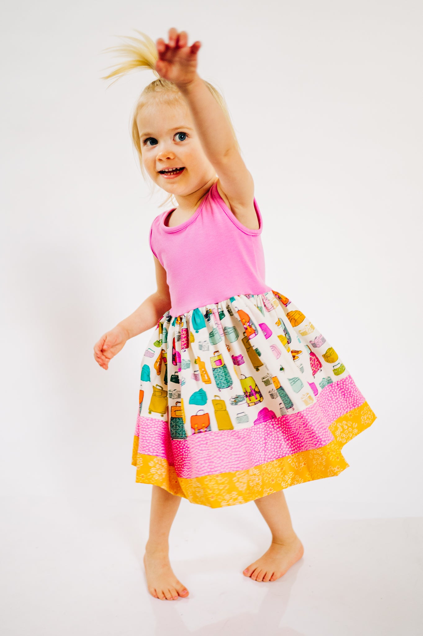 My Bags are Packed Twirl dress (ships in 2 weeks)