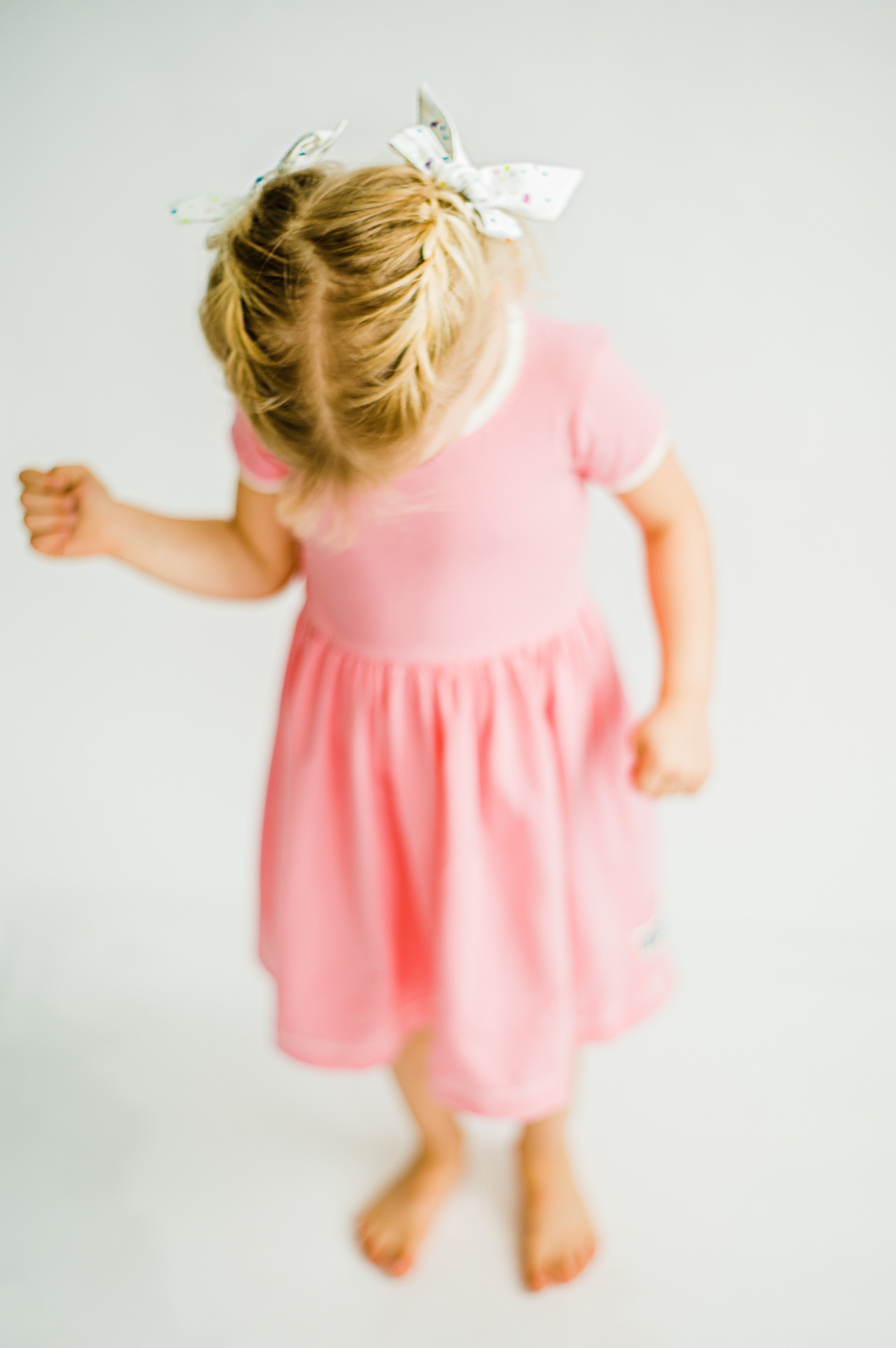 Pretty In Pink Cap Lap Dress