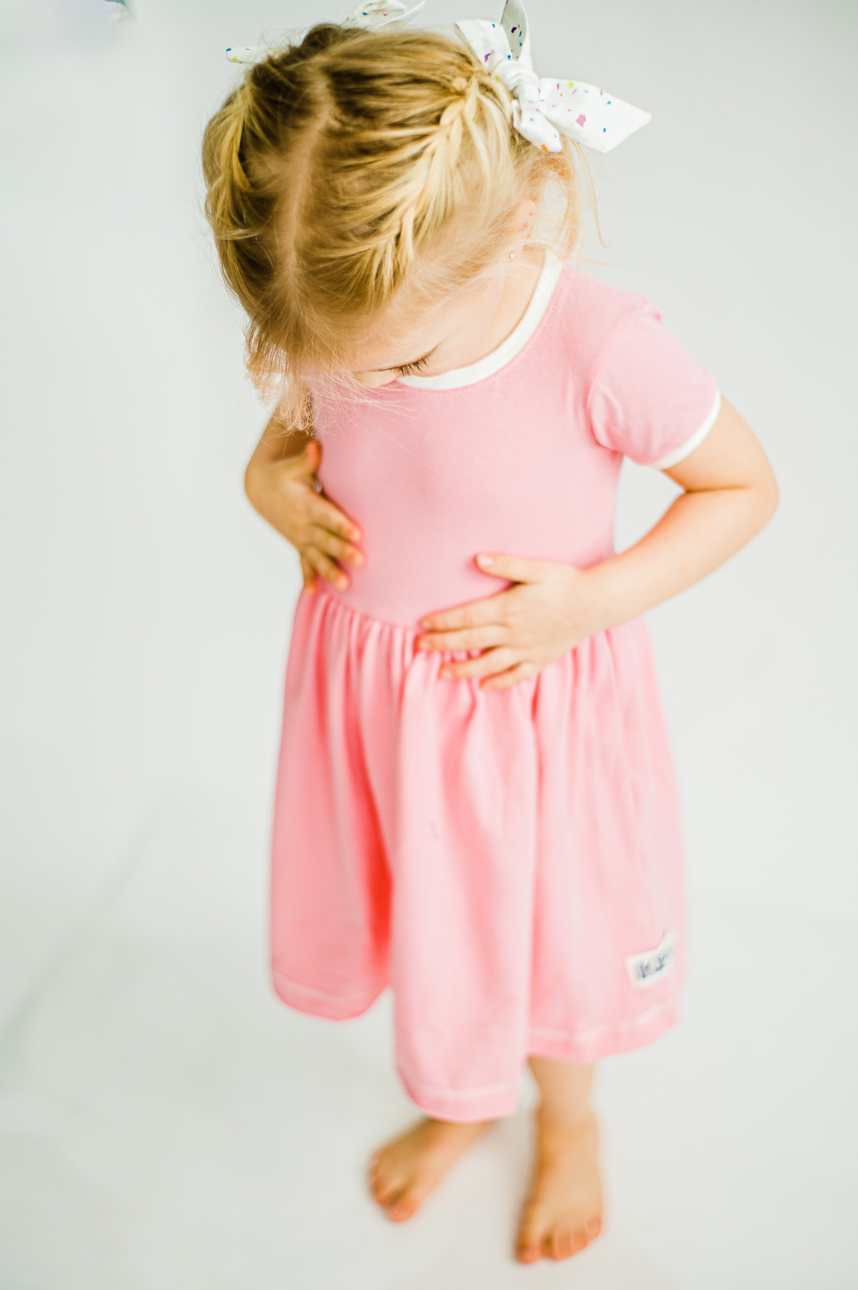 Pretty In Pink Cap Lap Dress