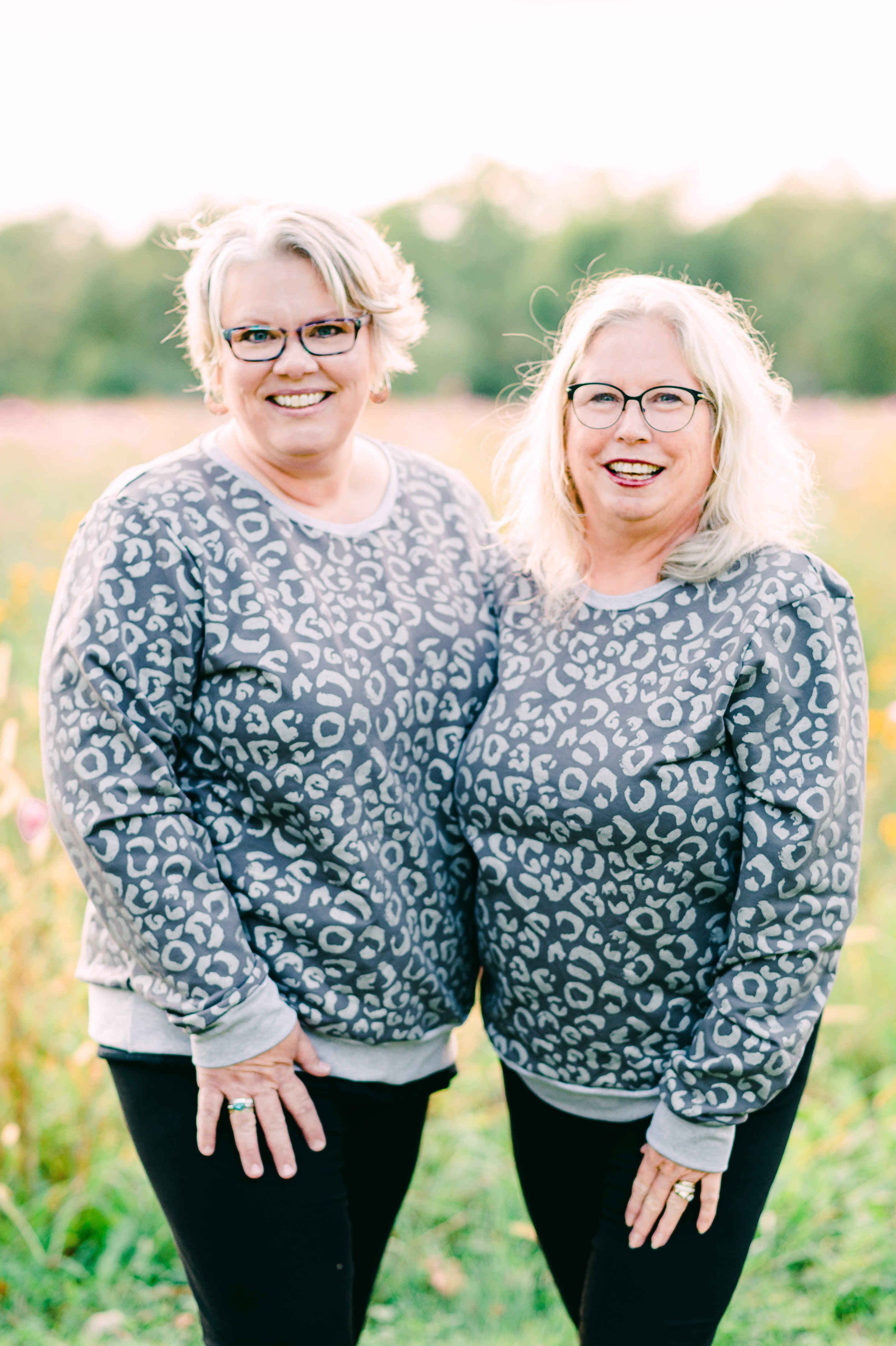 Snowy Leopard Crewneck Sweatshirt