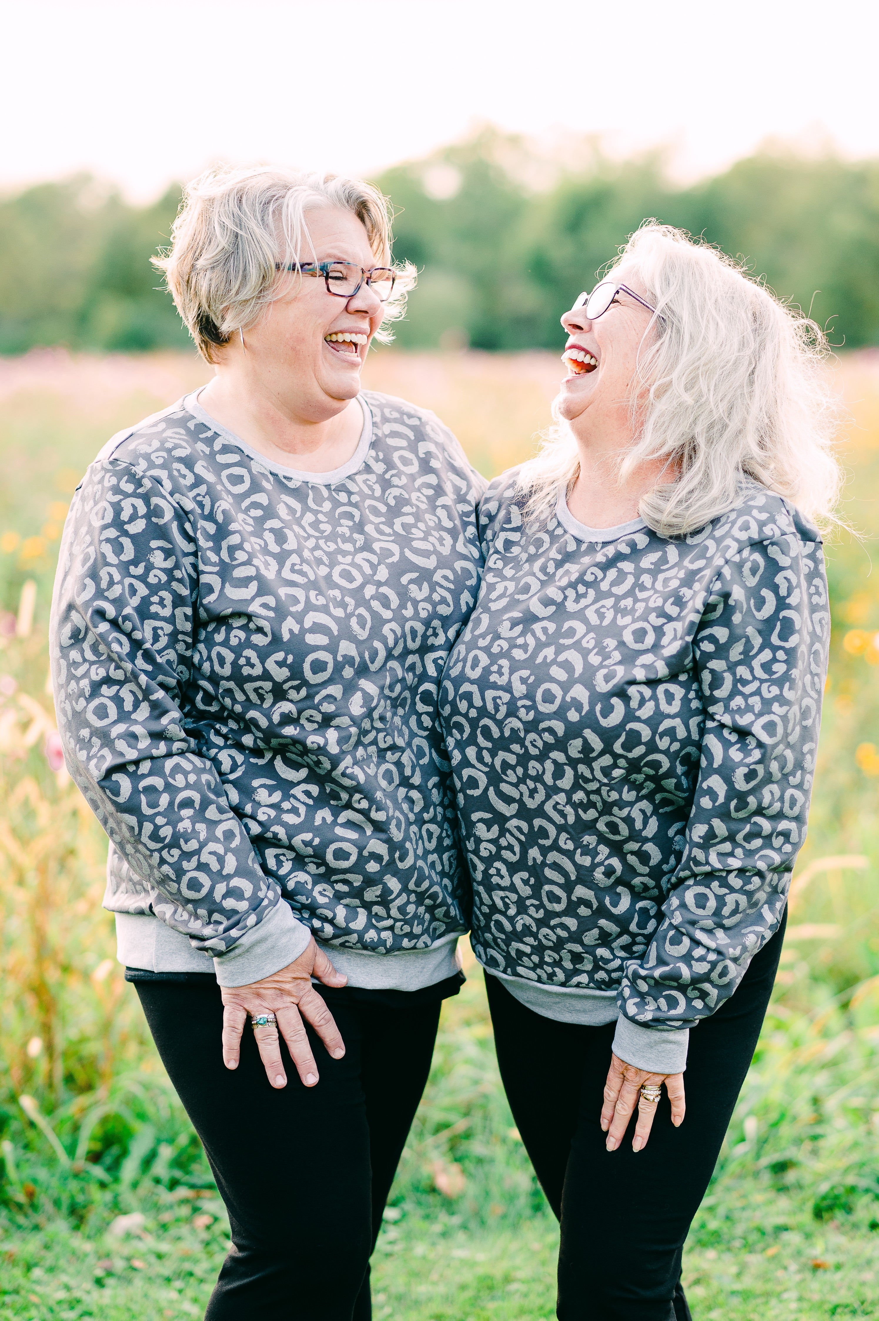 Snowy Leopard Crewneck Sweatshirt