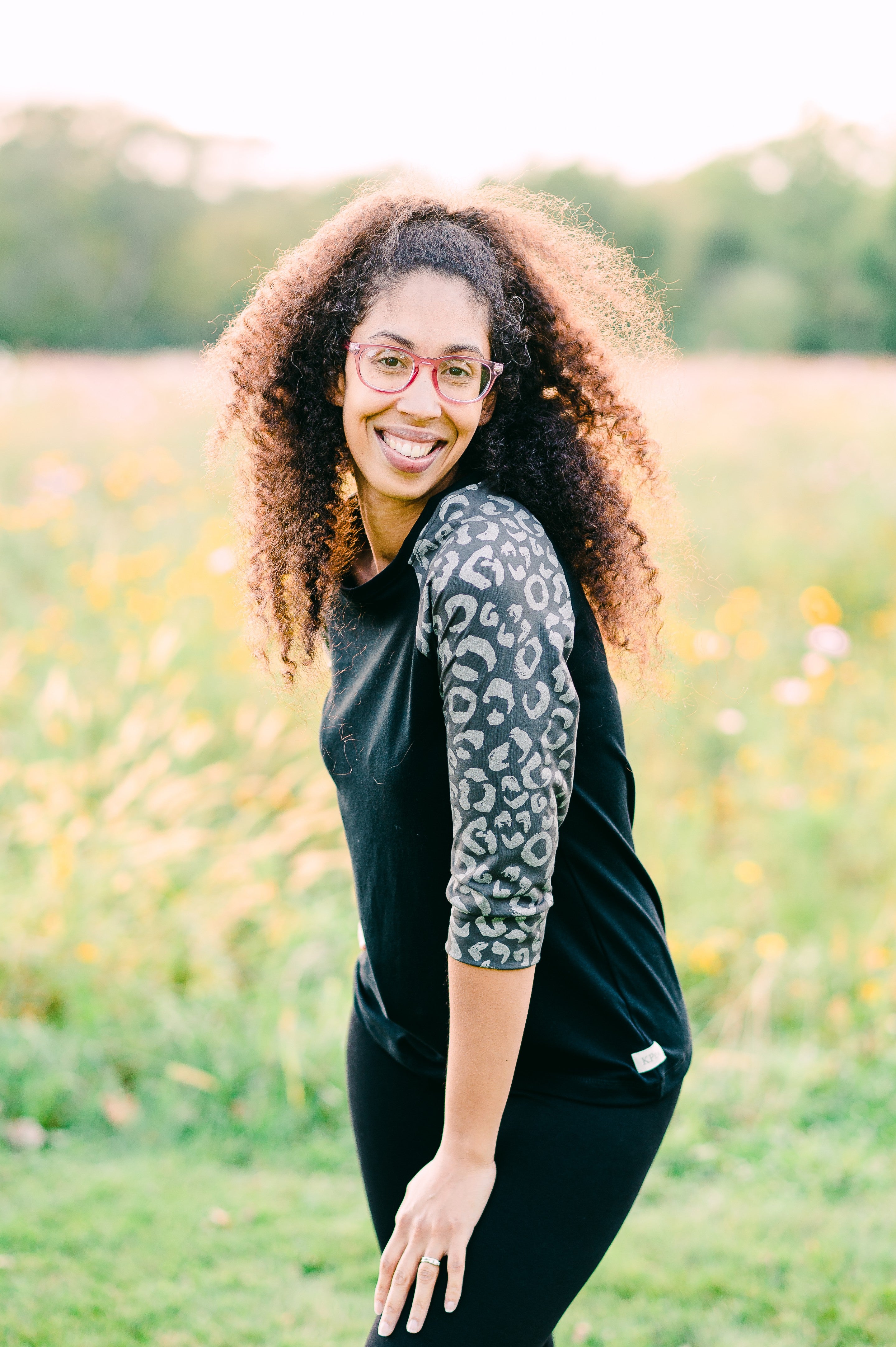 Snowy Leopard Mom Tee