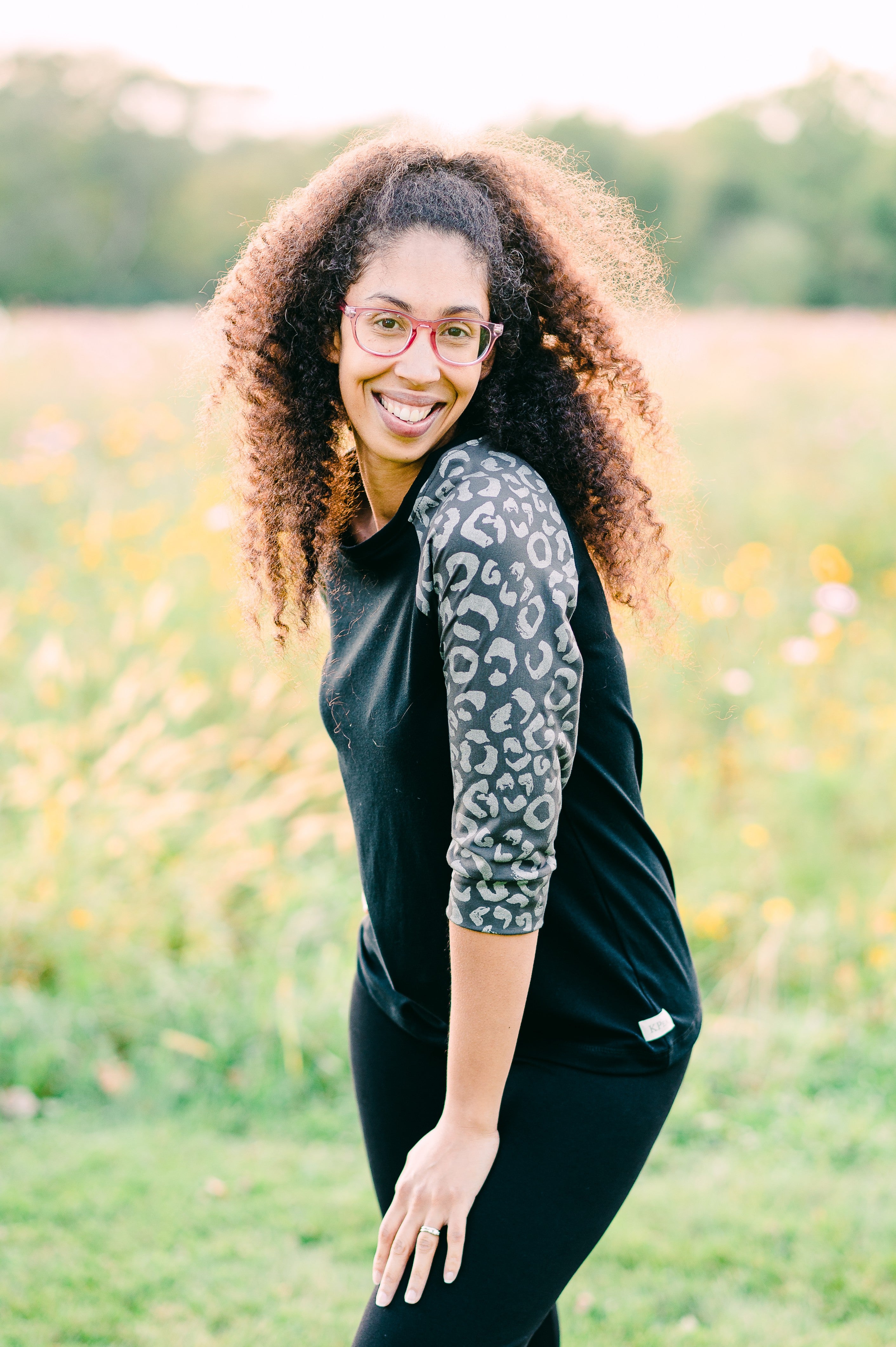 Snowy Leopard Mom Tee