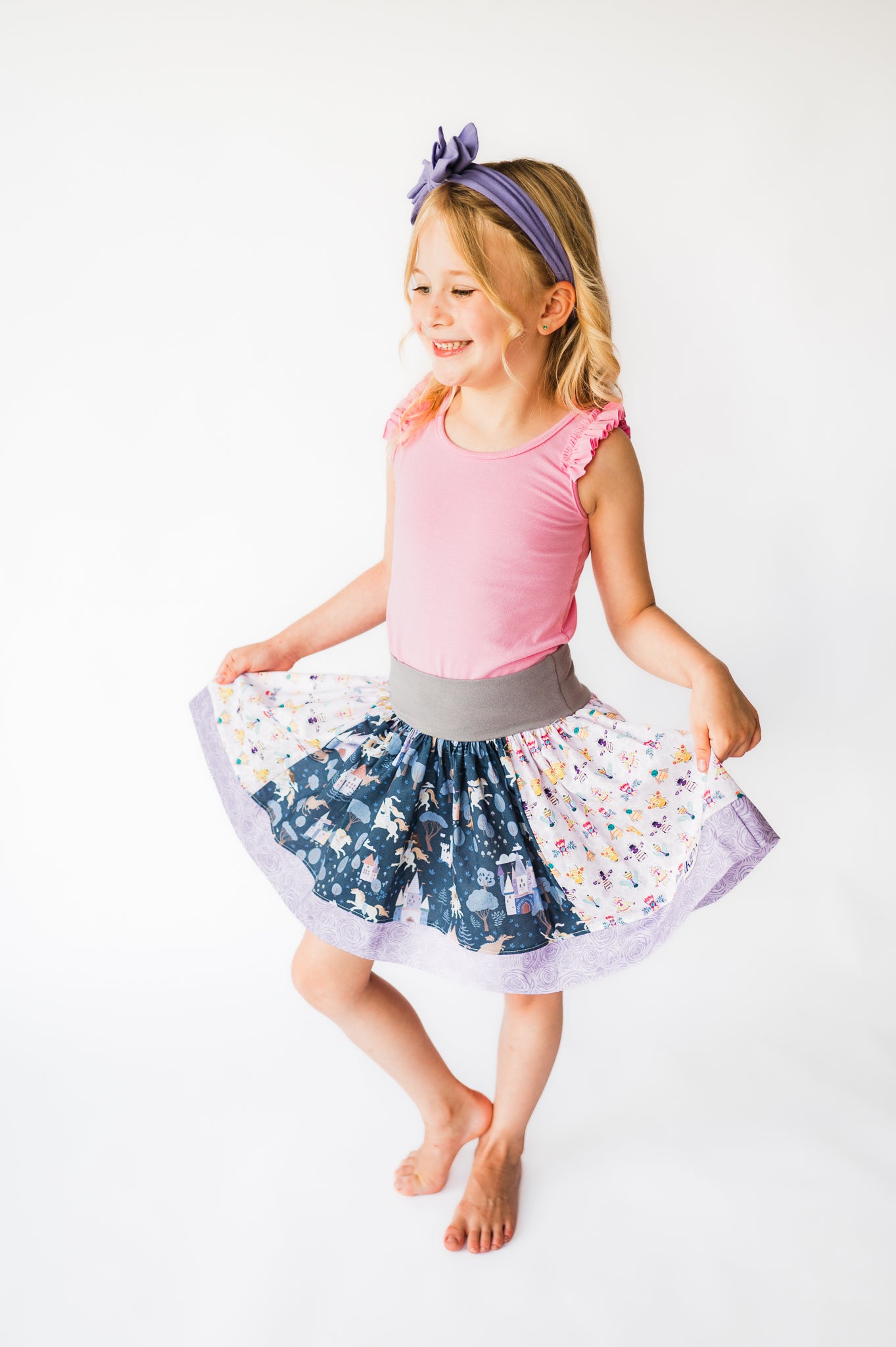 Dragons and Castles Twirls Skirt