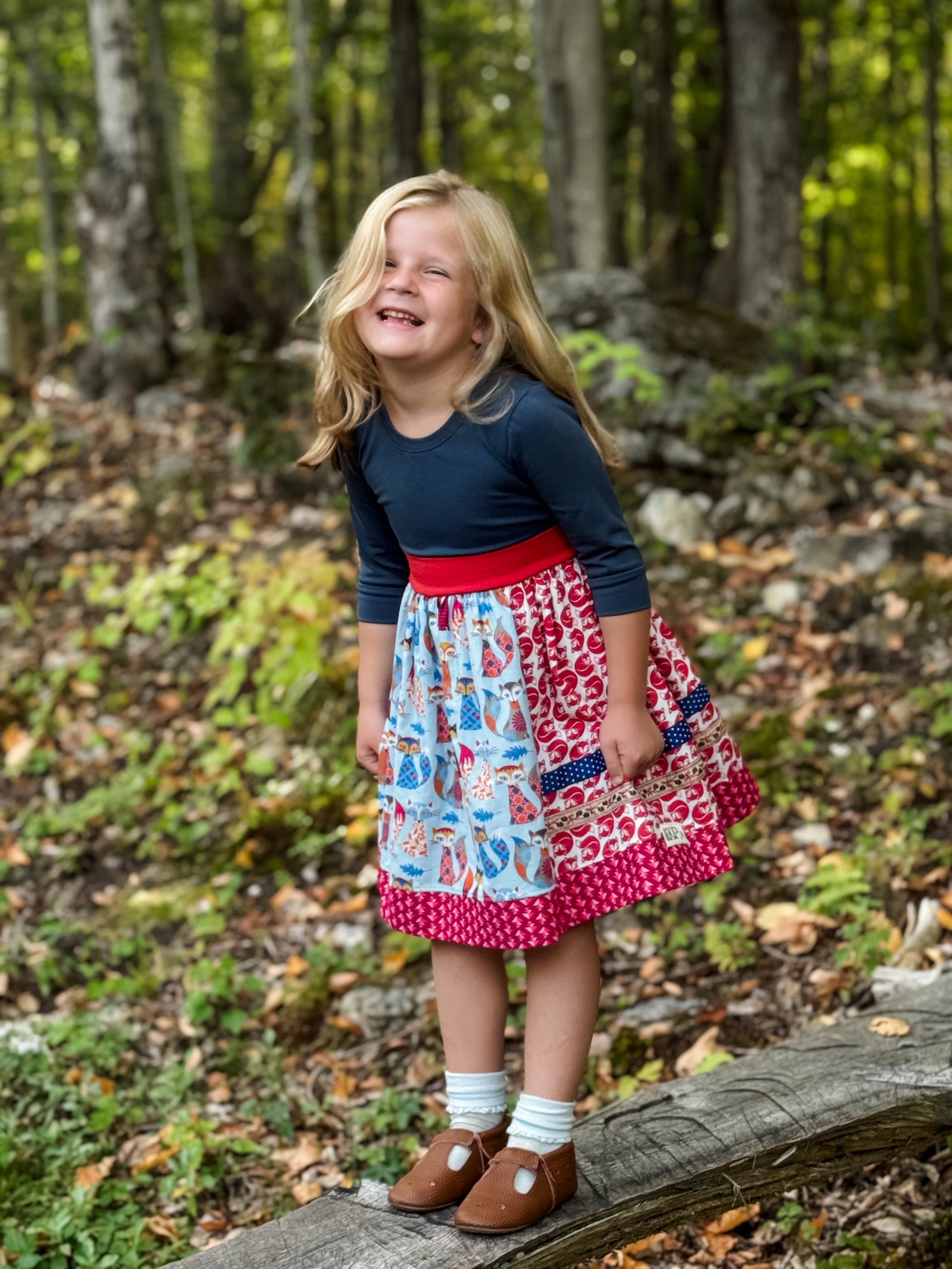 Red Fox Sarah 3/4 Dress (ships in 2 weeks)