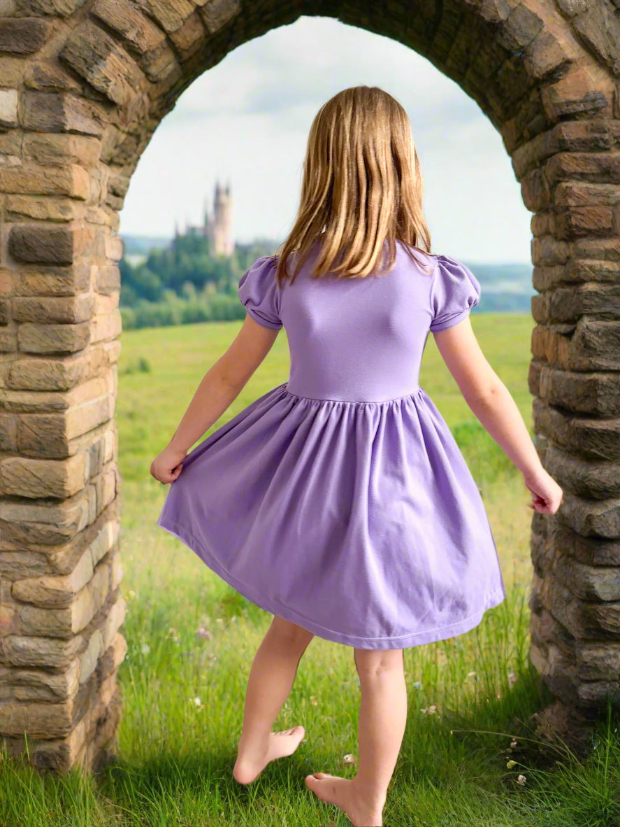 Rapunzel Puff Sleeve Lap Dress (SHIPS IN 2 WEEKS)