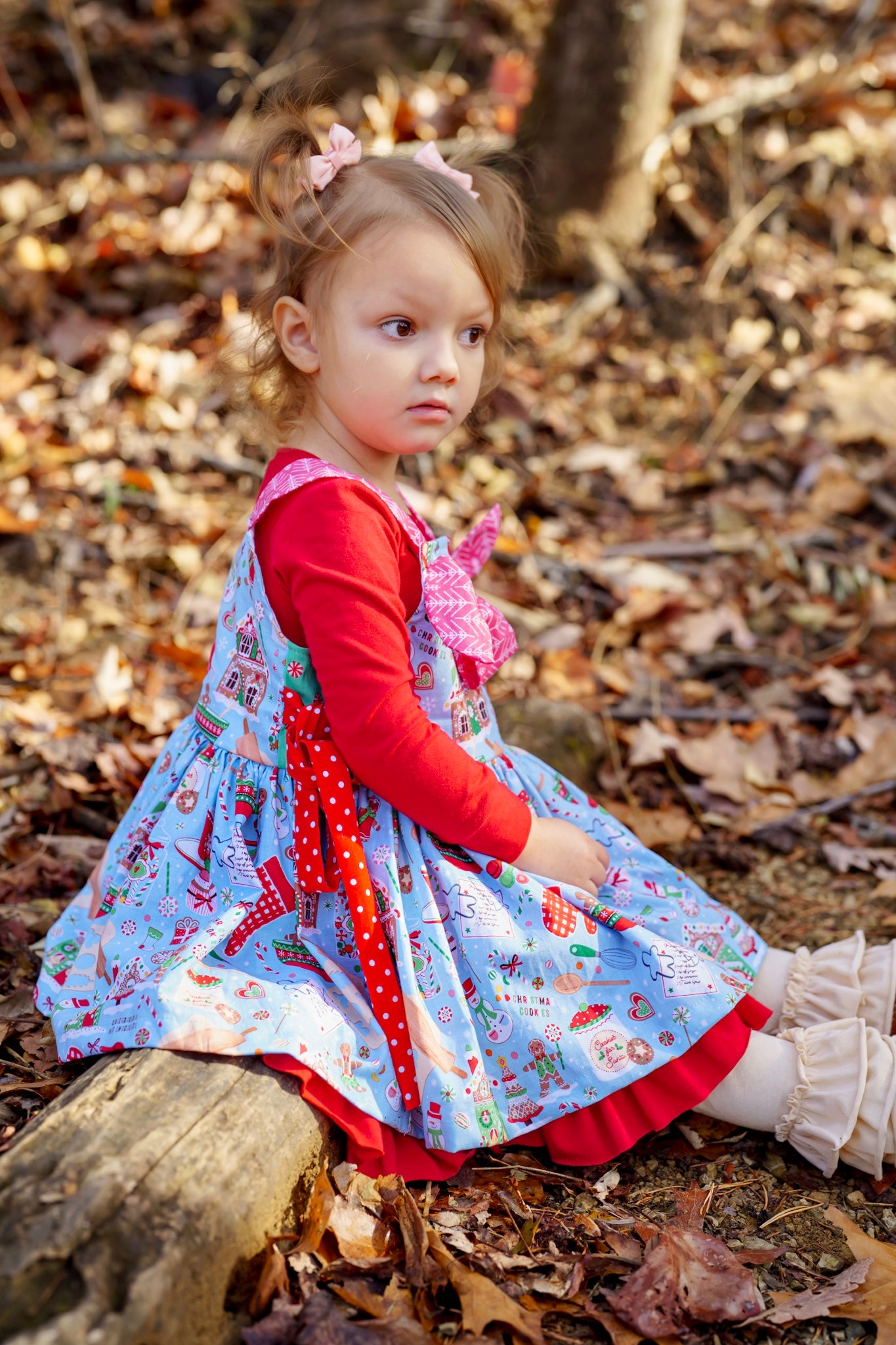 Cookies for Santa Hadley Pinafore Dress (ships in 2 weeks)