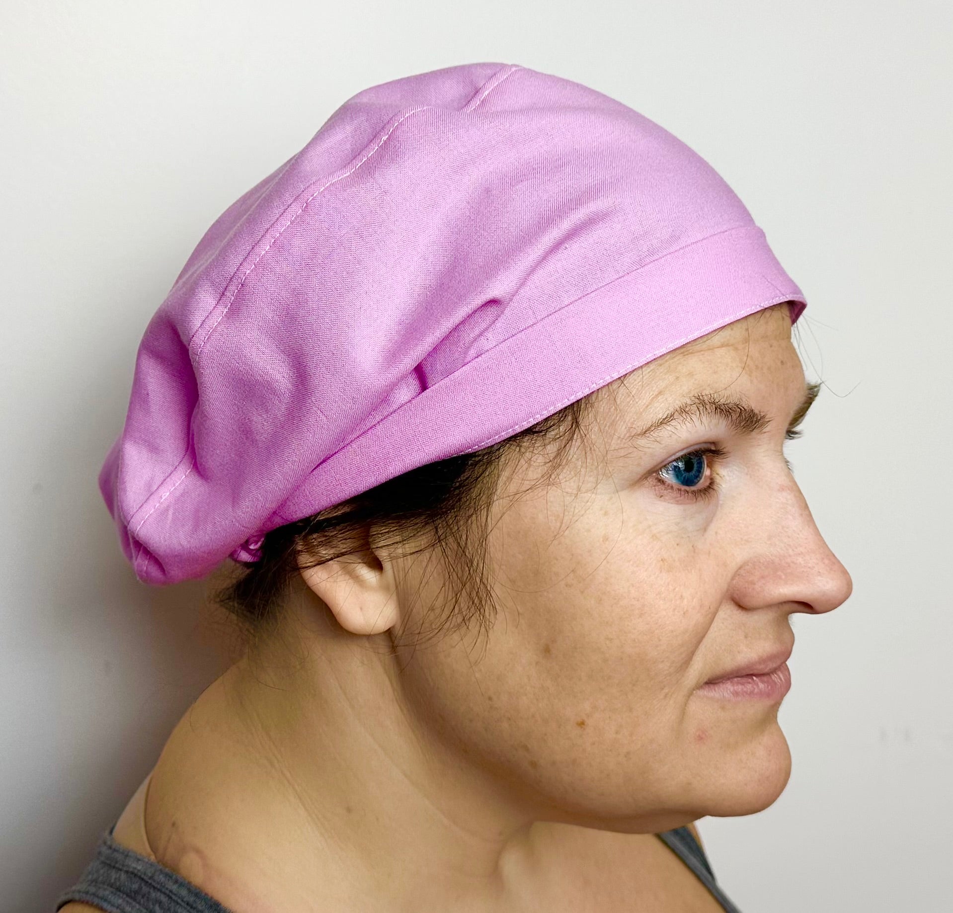 Feathers Scrub Cap Tie Back or Bouffant Style