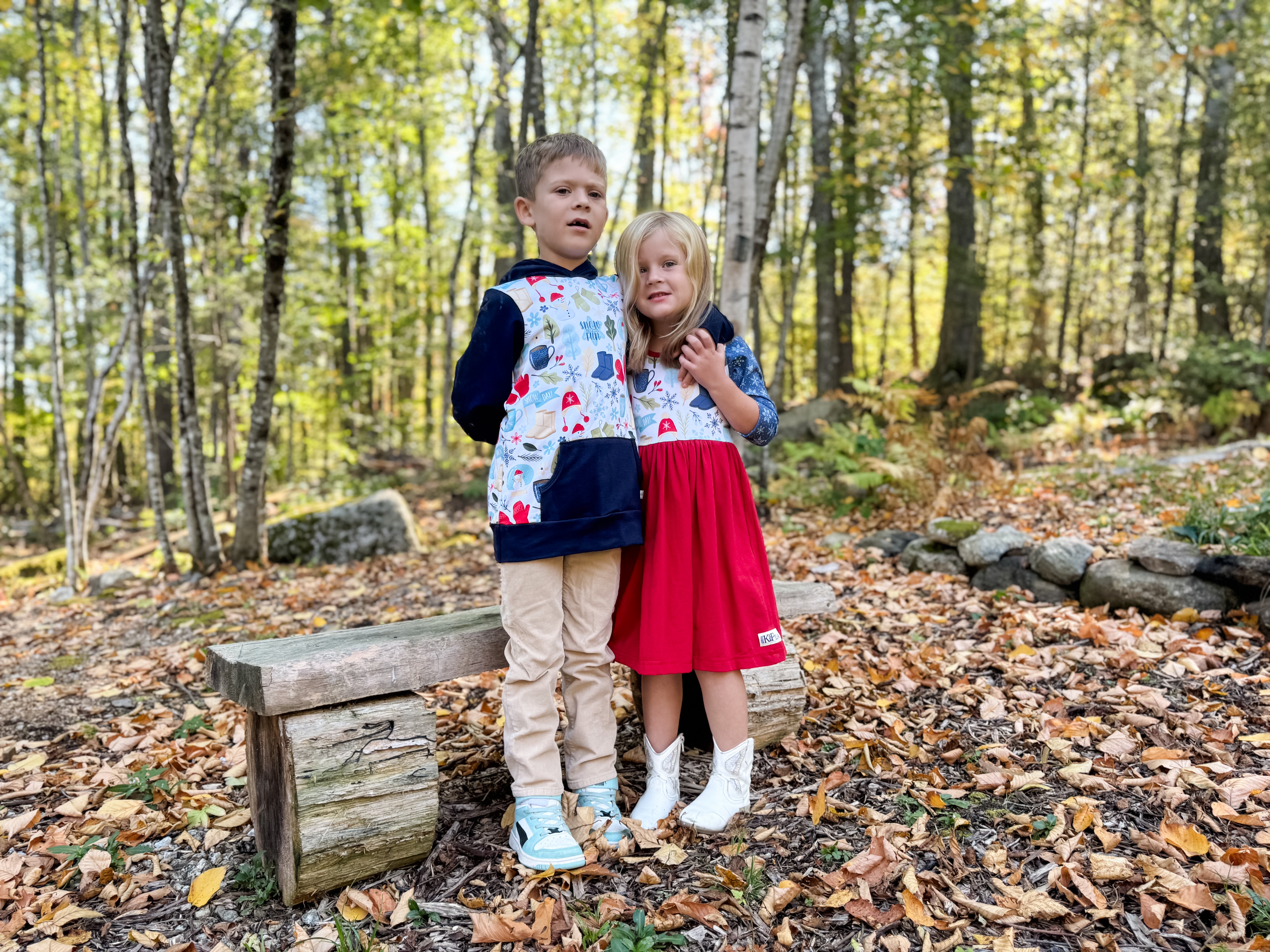 Snow Days 3/4 sleeve Lap Dress (ships in 2 weeks)