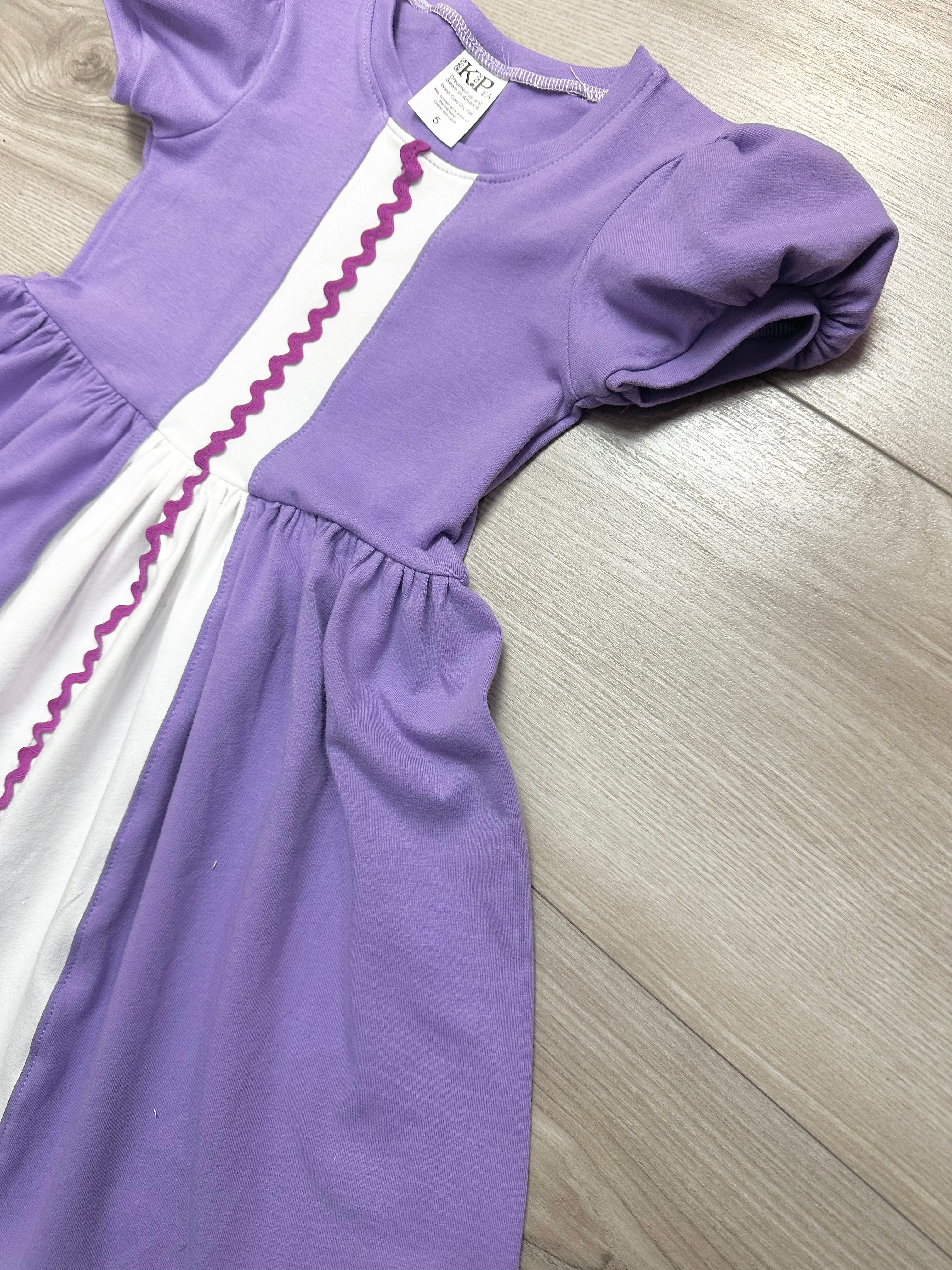 Rapunzel Puff Sleeve Lap Dress (SHIPS IN 2 WEEKS)