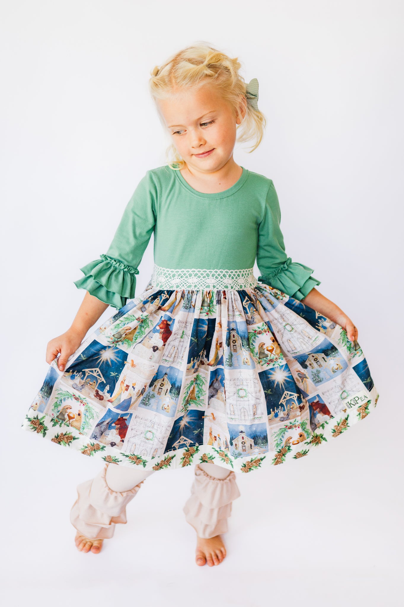 Away in a Manger Bailey Twirl dress (ships in 2 weeks)