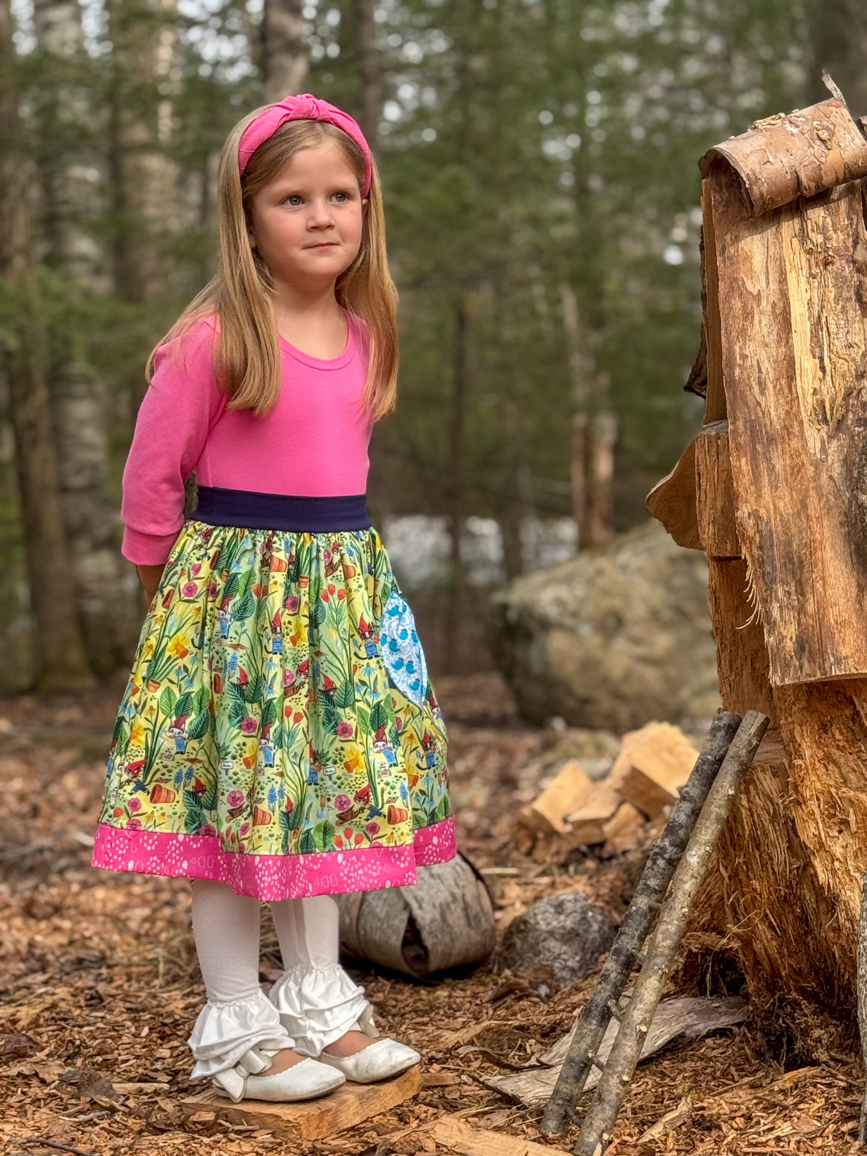 Purrennial Garden 3/4 Sleeve Dress (ships in 2 weeks)