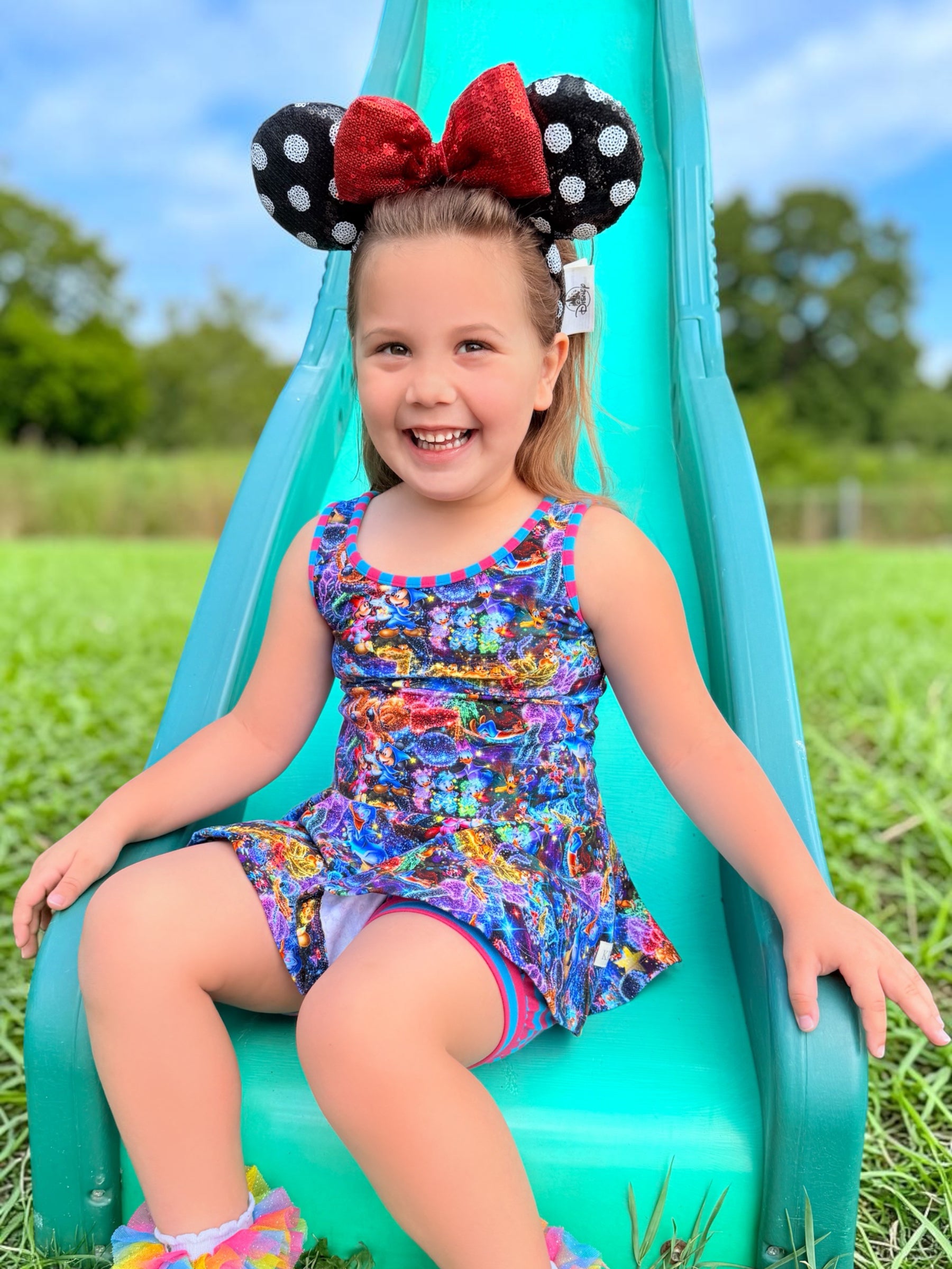Midnight at the Castle Peplum Bubble short set (ships in 2 weeks)