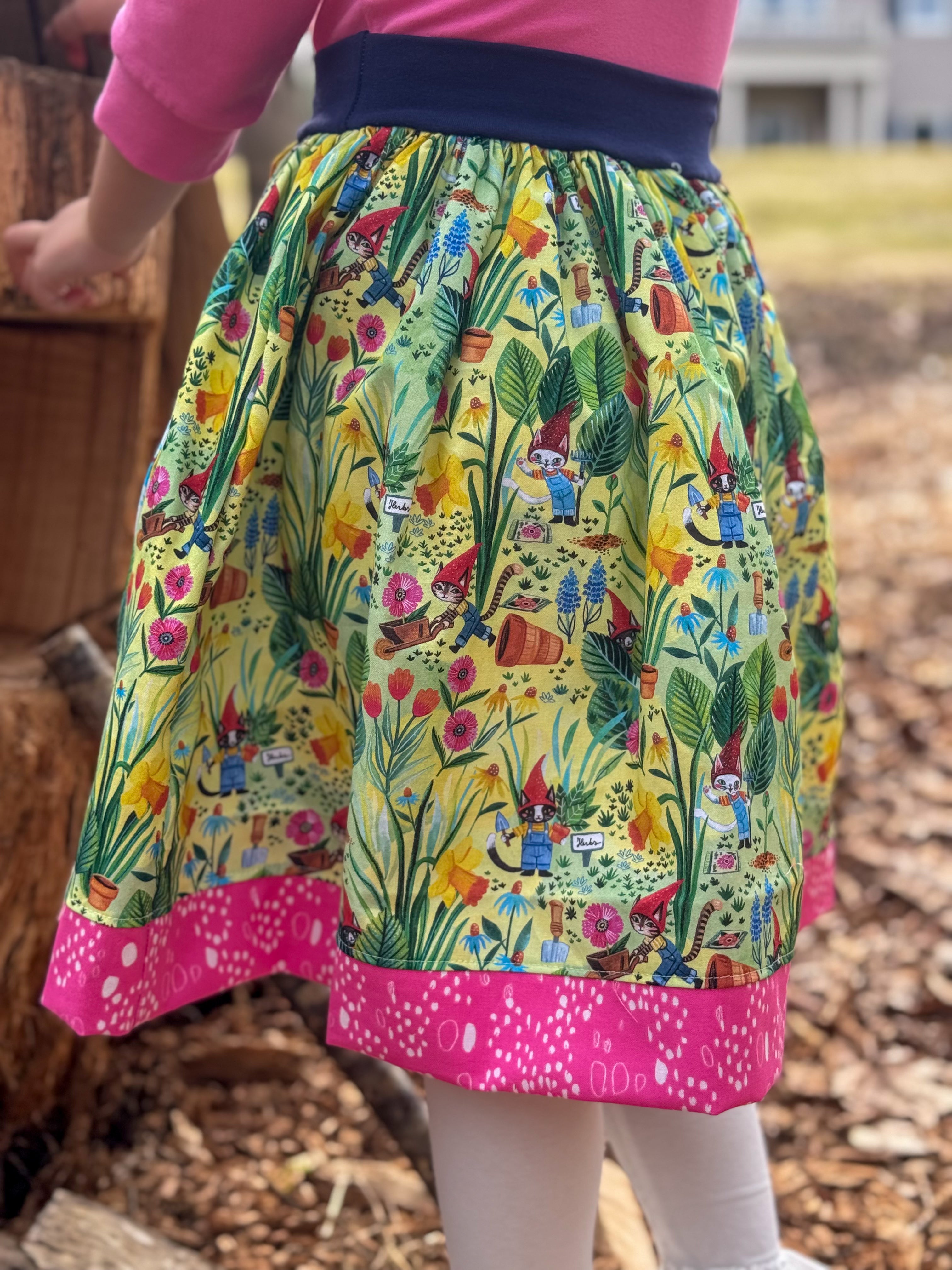 Purrennial Garden 3/4 Sleeve Dress (ships in 2 weeks)