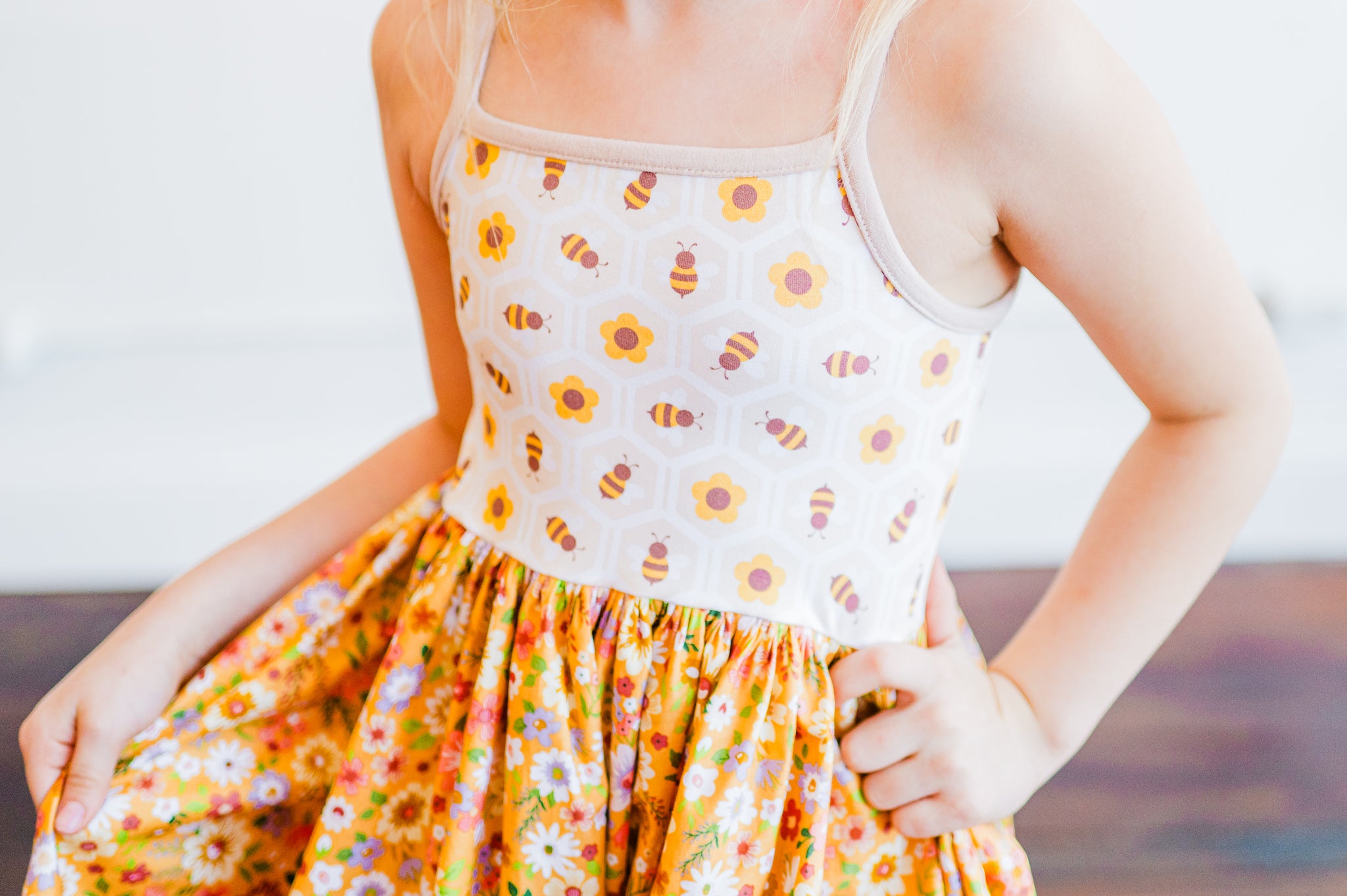 Honeycomb Twirl dress (ships in 2 weeks)