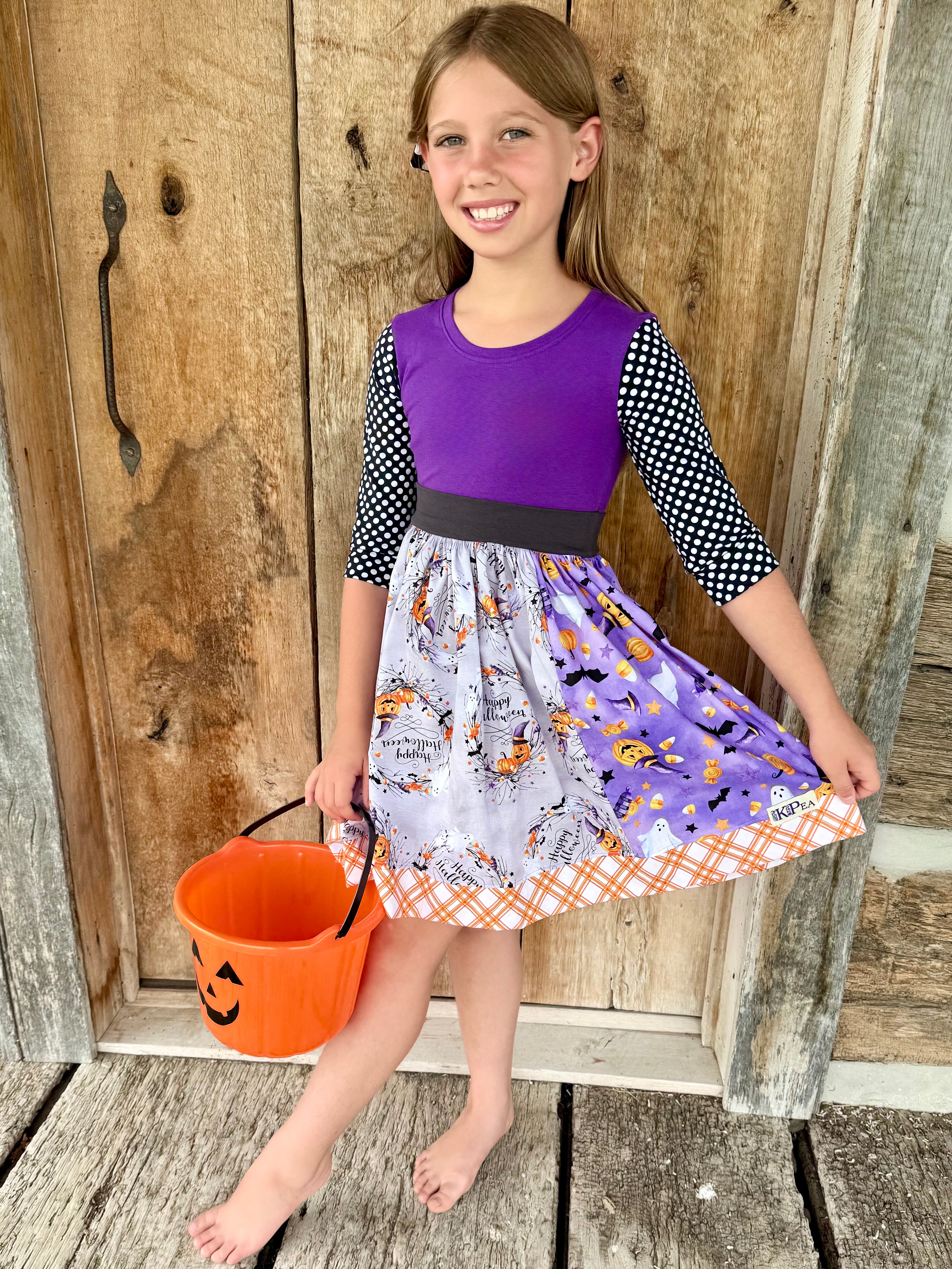 Ghosts and Ghouls 3/4 Dress (ships in 2 weeks)