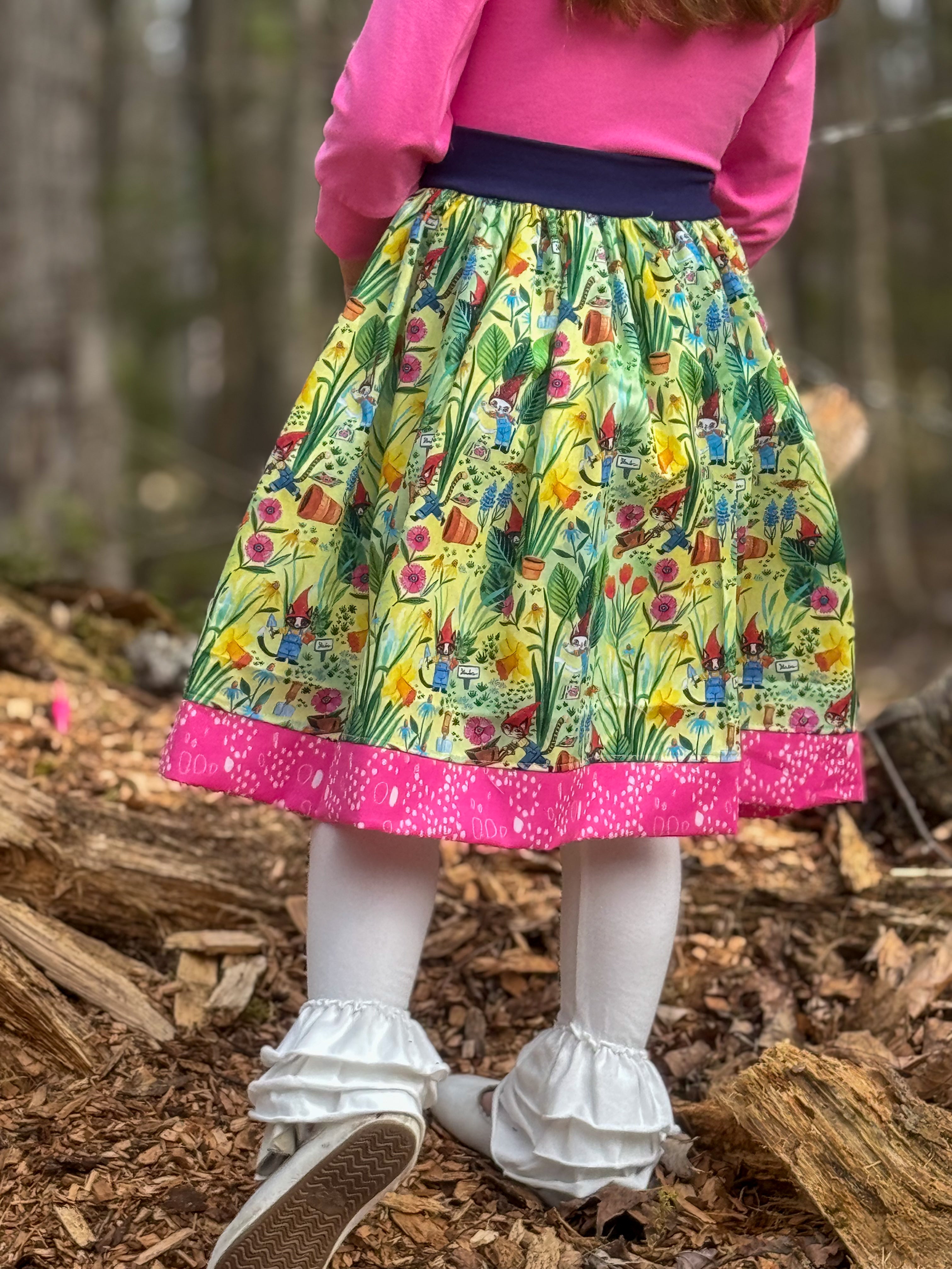 Purrennial Garden 3/4 Sleeve Dress (ships in 2 weeks)