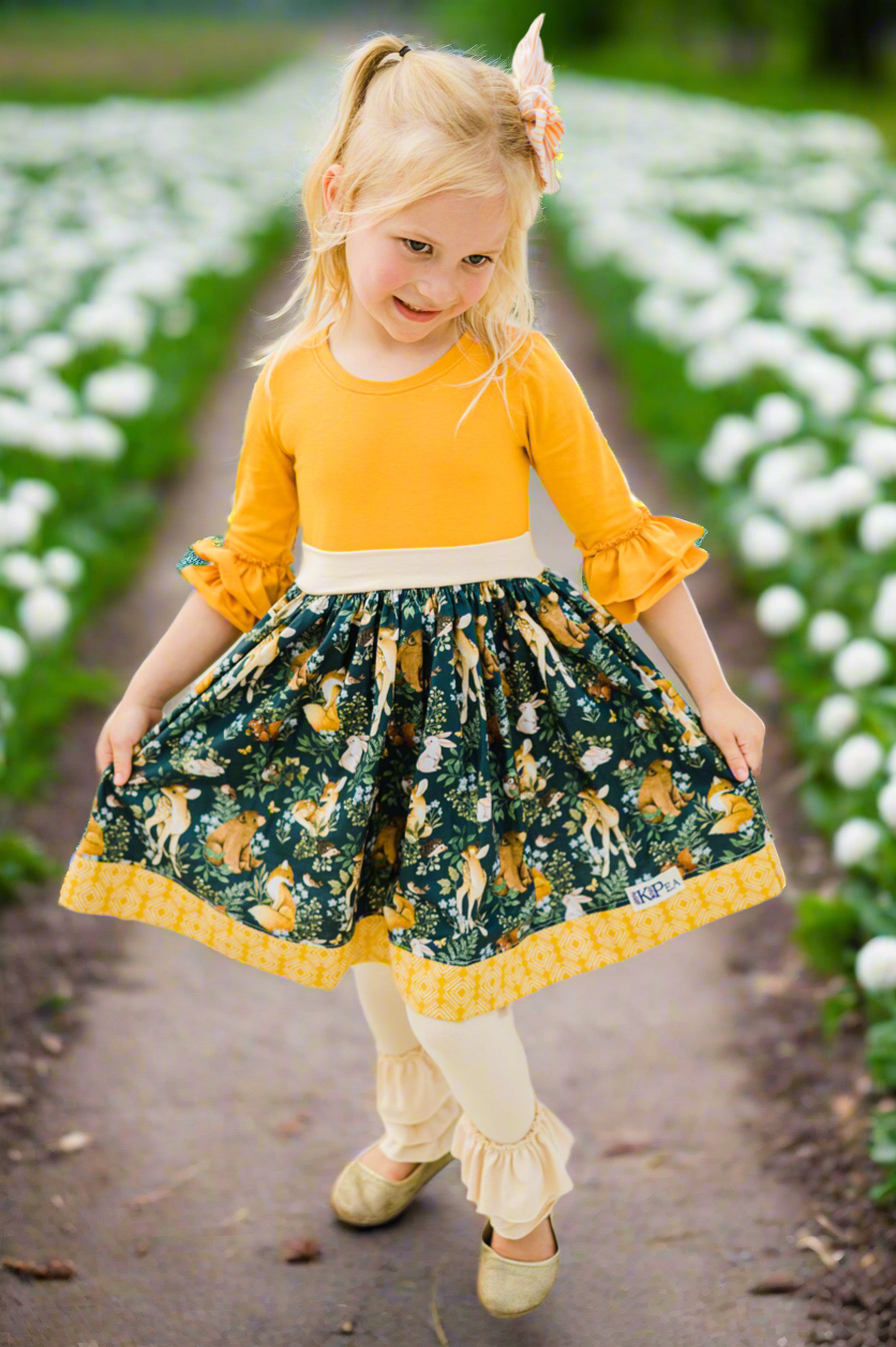 Woodland Friends Bailey Dress (Ships in 2 weeks)