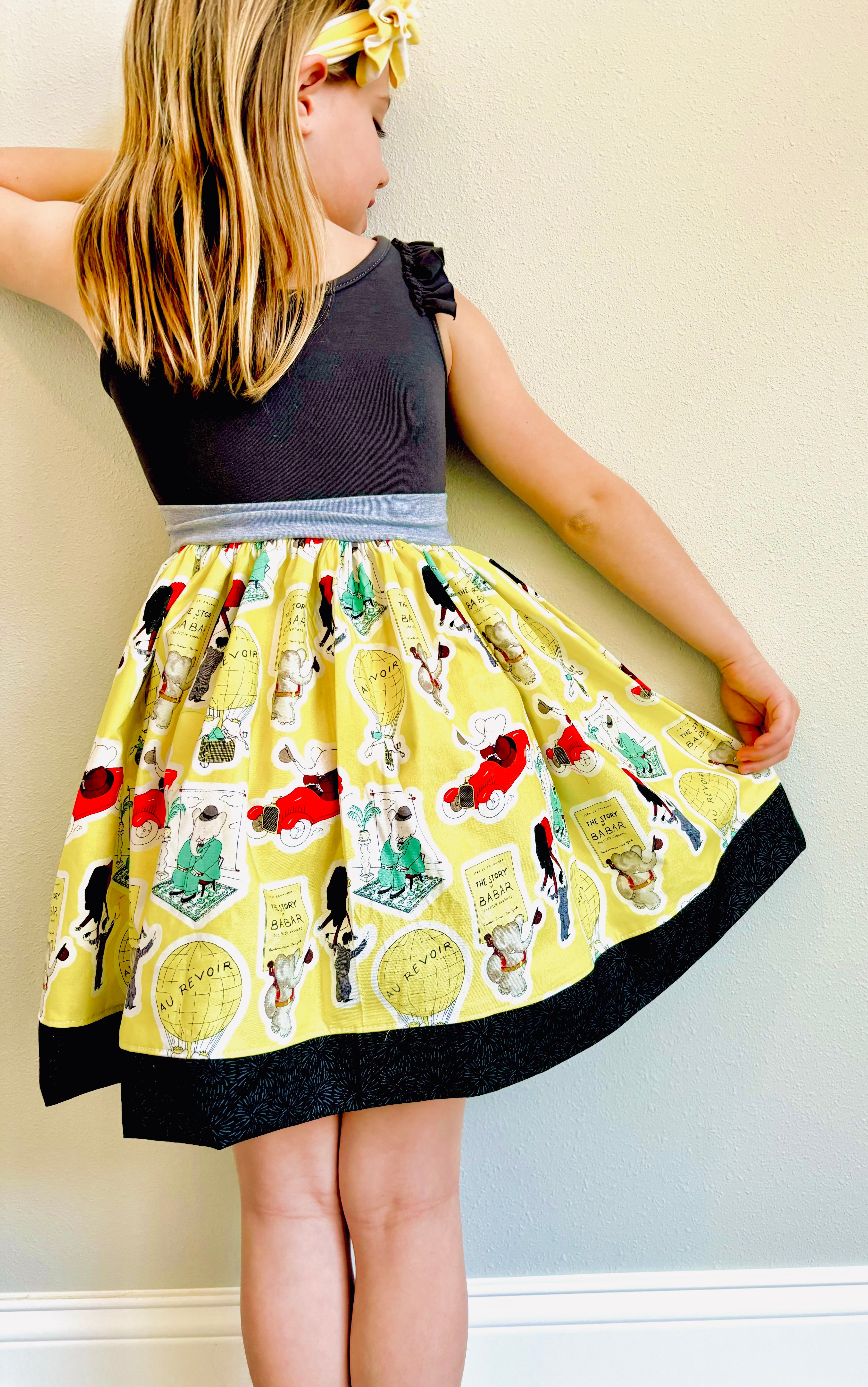 Elephant Friend Twirl Dress (Ships in 2 Weeks)