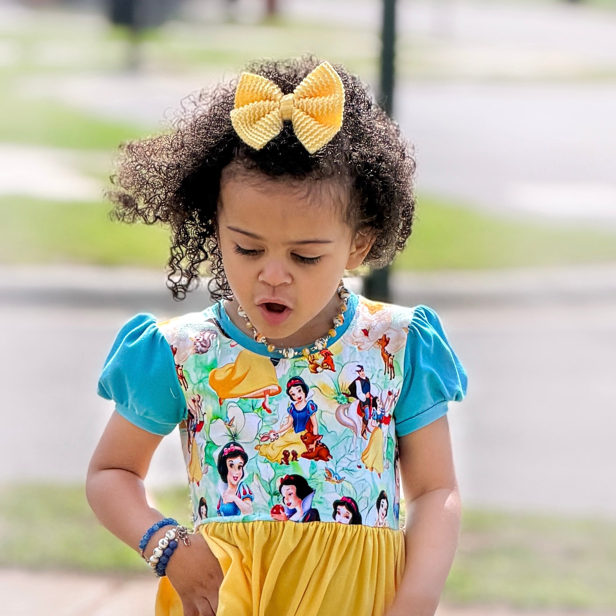 Fairest One Puff Sleeve Lap Dress (ships in 2 weeks)